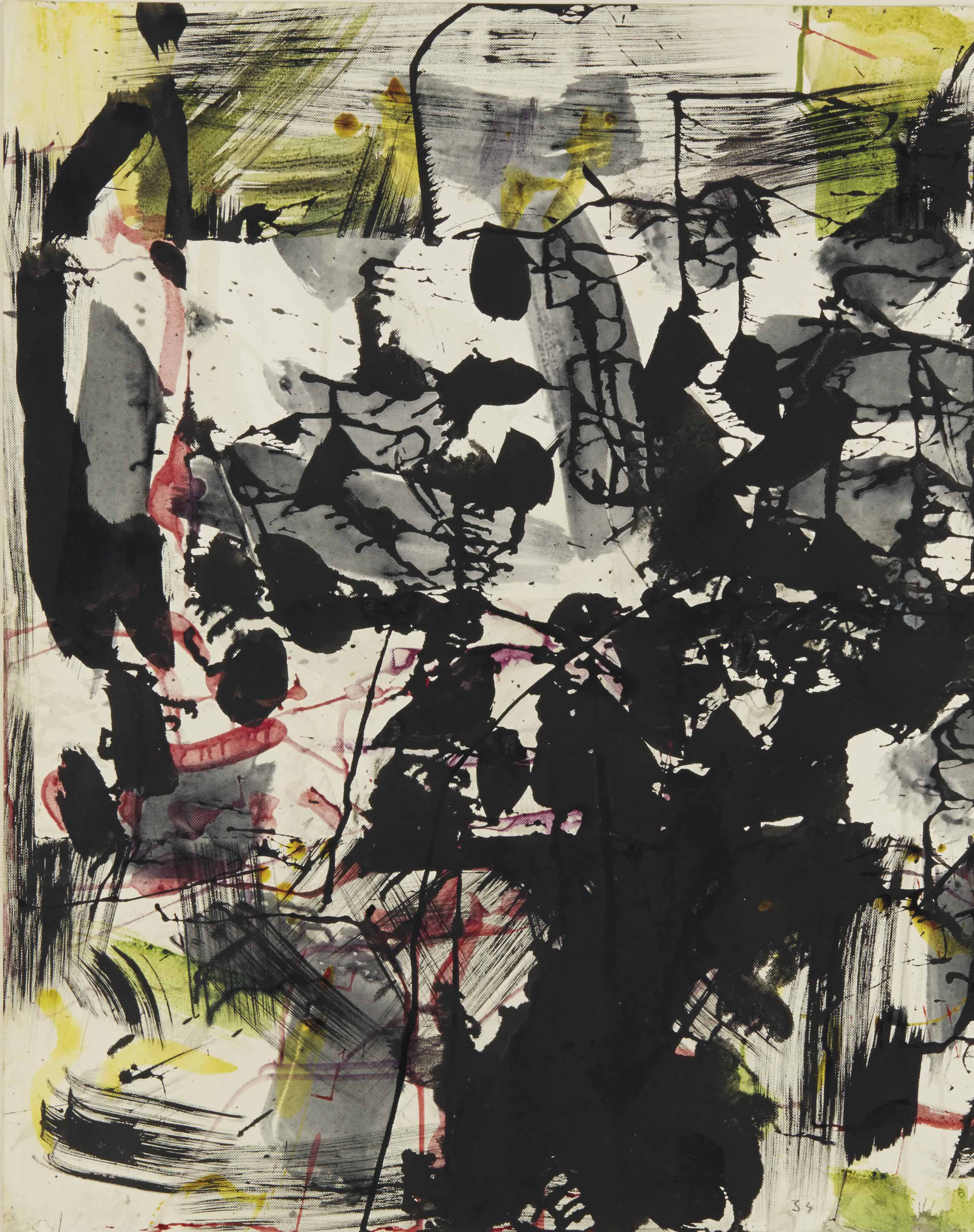 Jean Paul Riopelle — Без титра (Сери Бриджхэмптон)