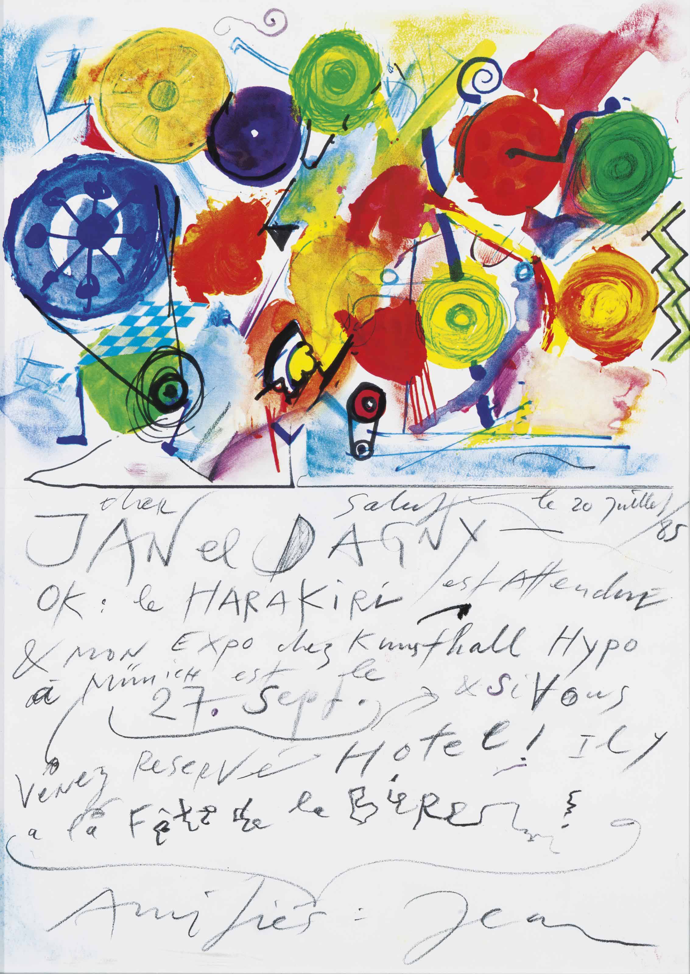 Jean Tinguely — Совершение харакири при мне