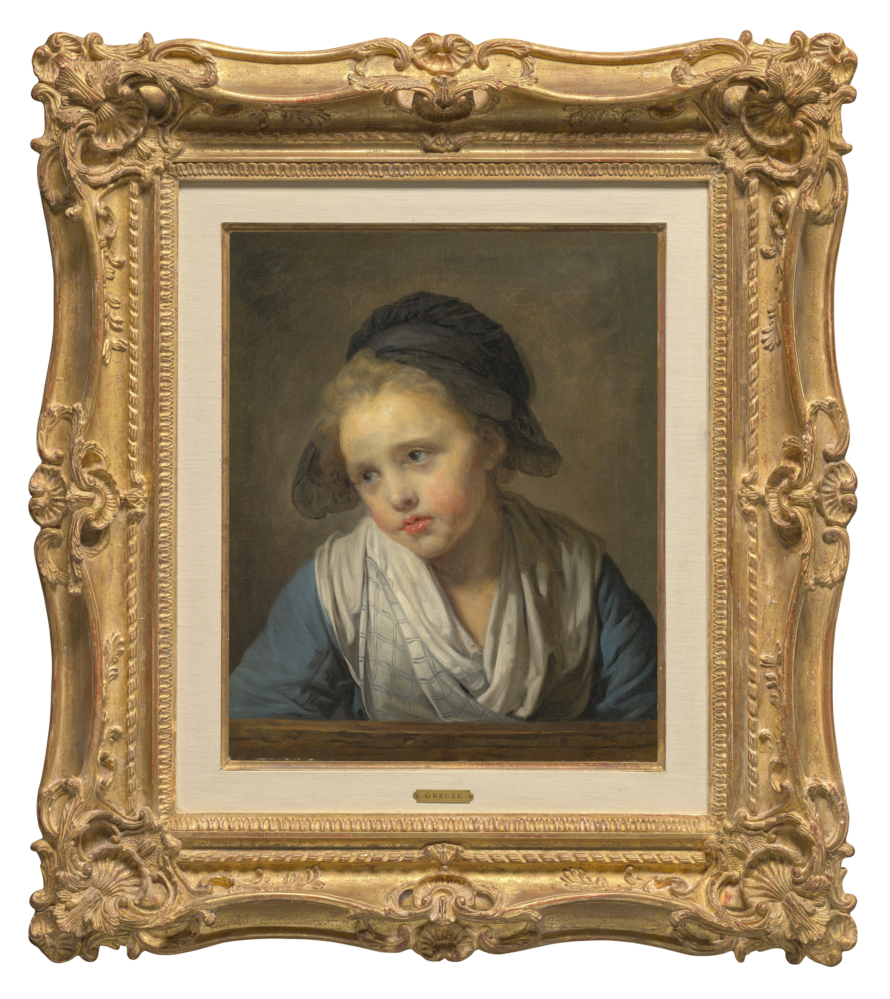 Jean-Baptiste Greuze — Молодая девушка на парапете, изображение 3