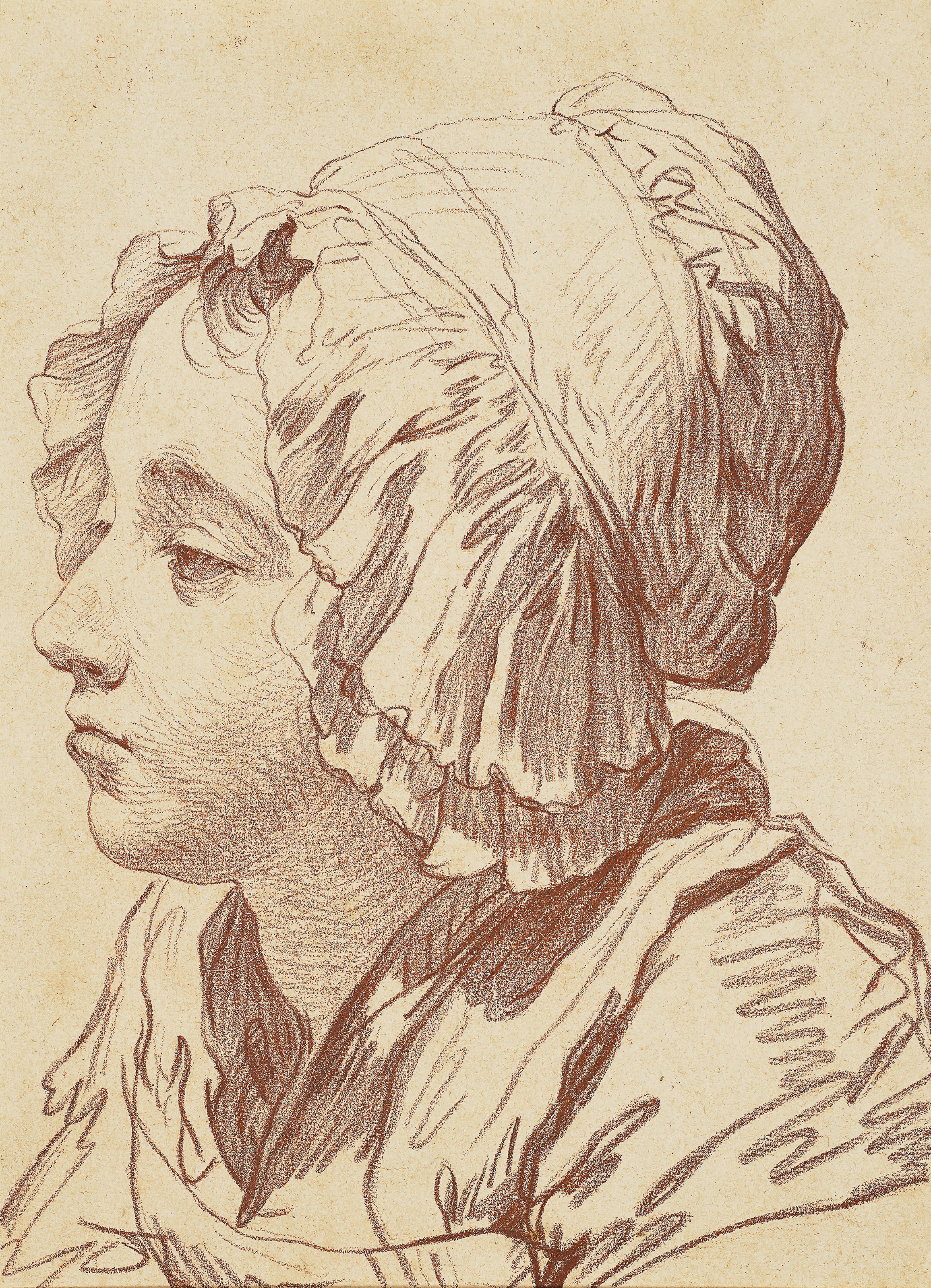 Jean-Baptiste Greuze — Надутая девочка (La Petite boudeuse)