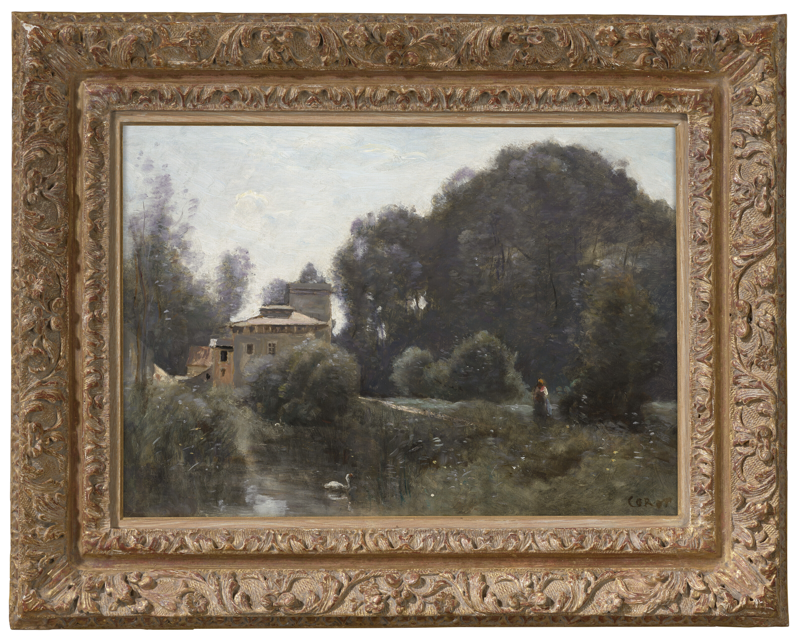 Jean-Baptiste-Camille Corot — Сувенир из виллы Боргезе, изображение 2