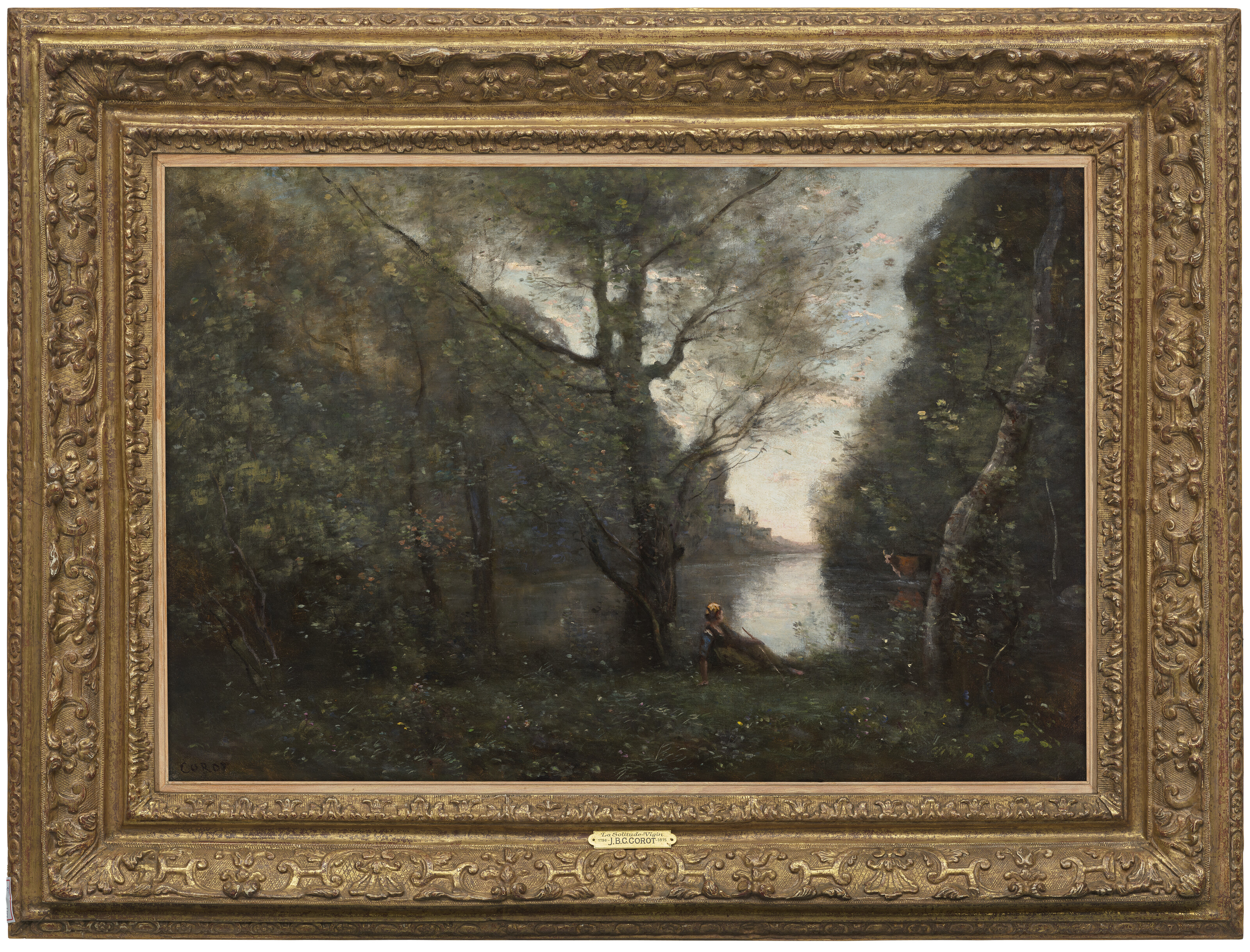 Jean-Baptiste-Camille Corot — Уединение. Сувенир из Вижена (Лимузен)., изображение 2