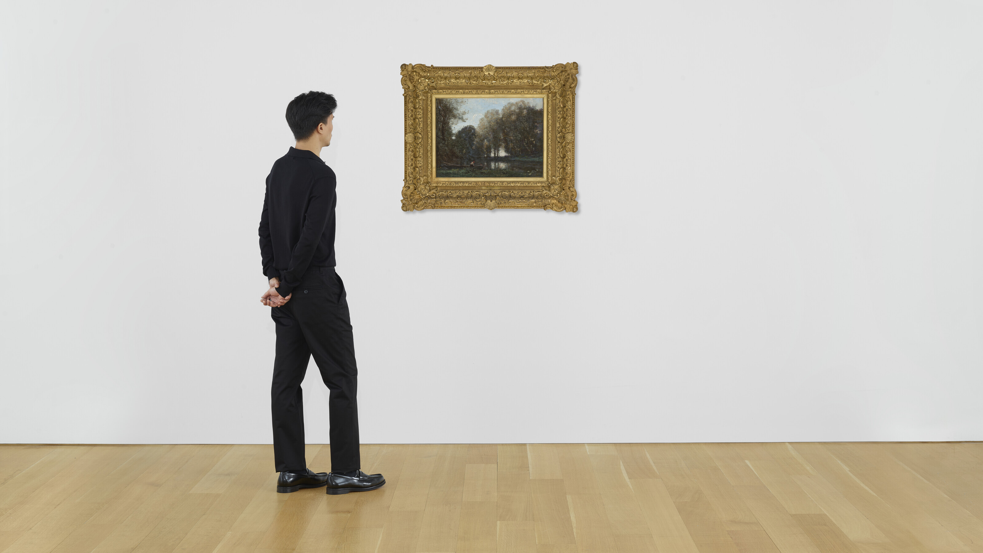 Jean-Baptiste-Camille Corot — Охотник за сокровищами на вершине реки, изображение 3