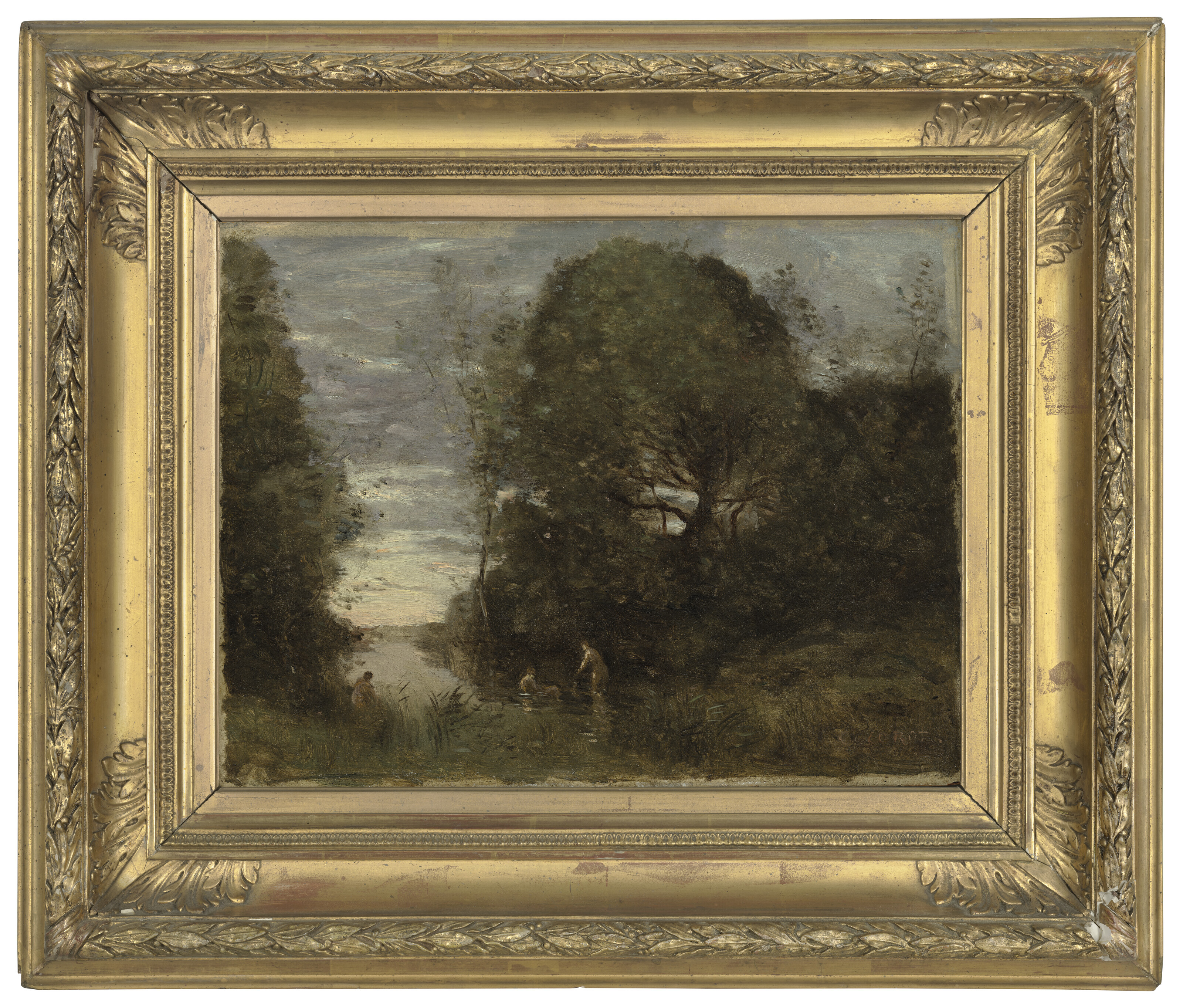 Jean-Baptiste-Camille Corot — Беглецы танцуют в буазейском лесу, изображение 2