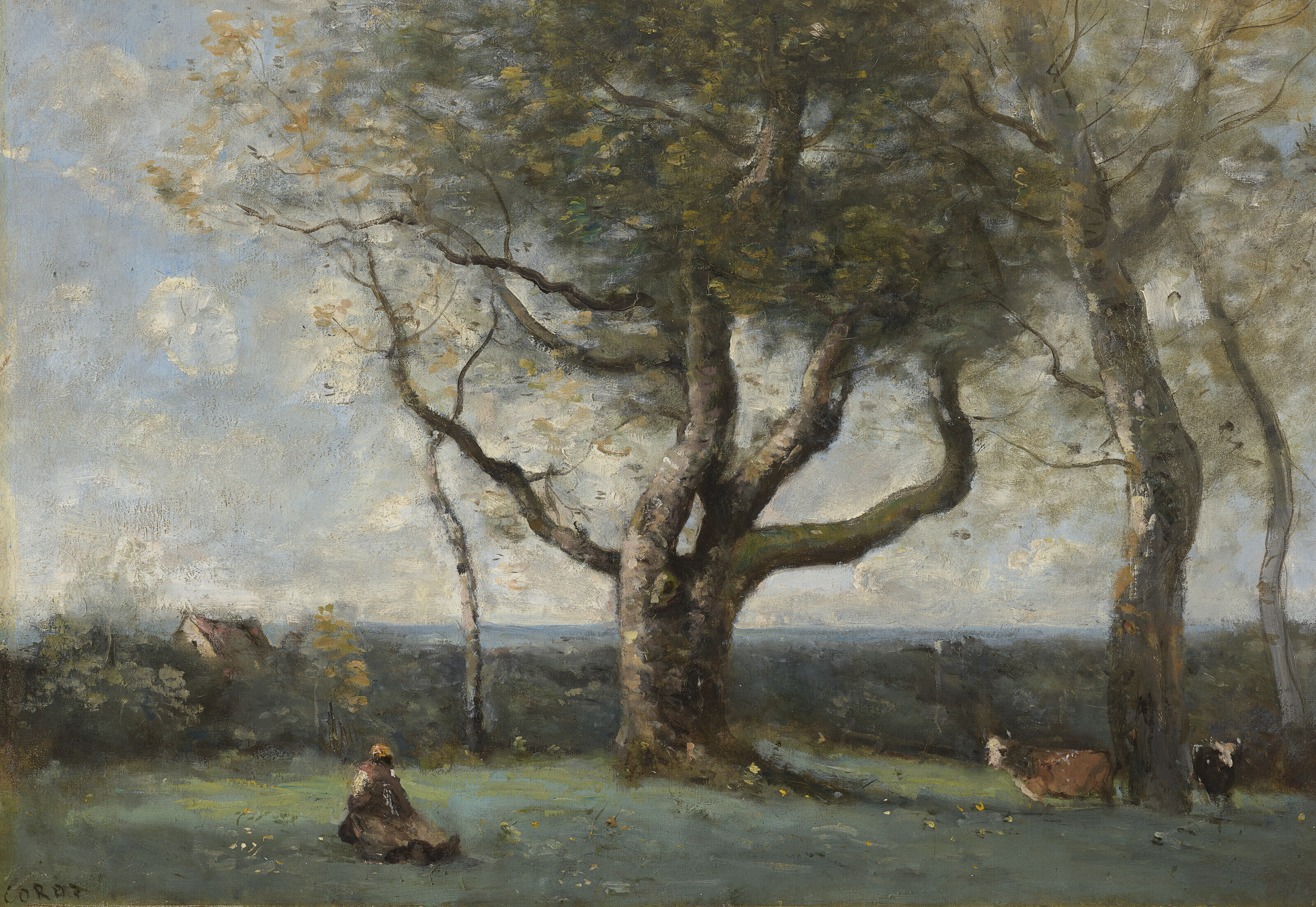 Jean-Baptiste-Camille Corot — Ле-гро-Арбр (окрестности Гурне)