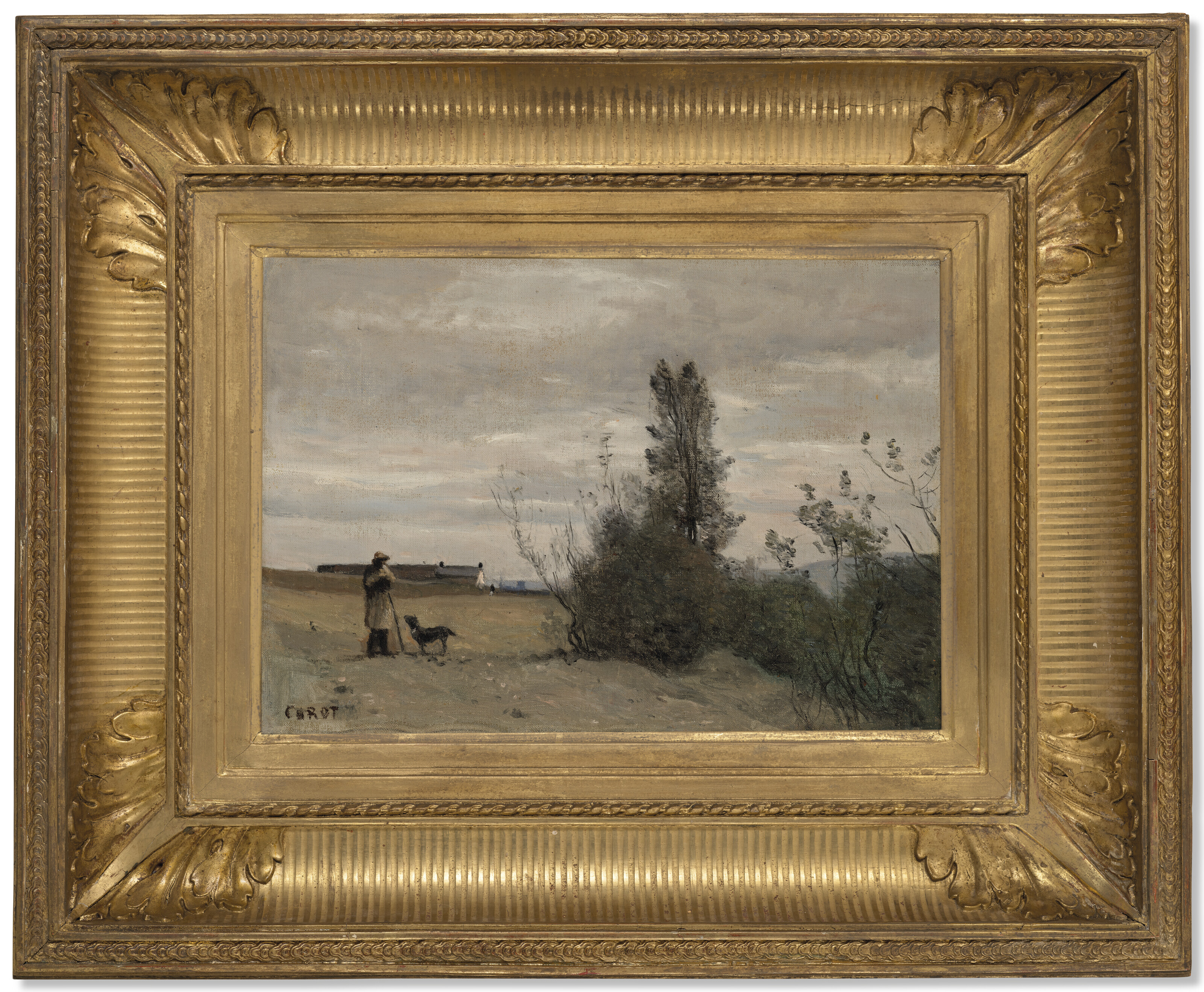 Jean-Baptiste-Camille Corot — Ле Бергер из-за ле чиен Ровера, изображение 4