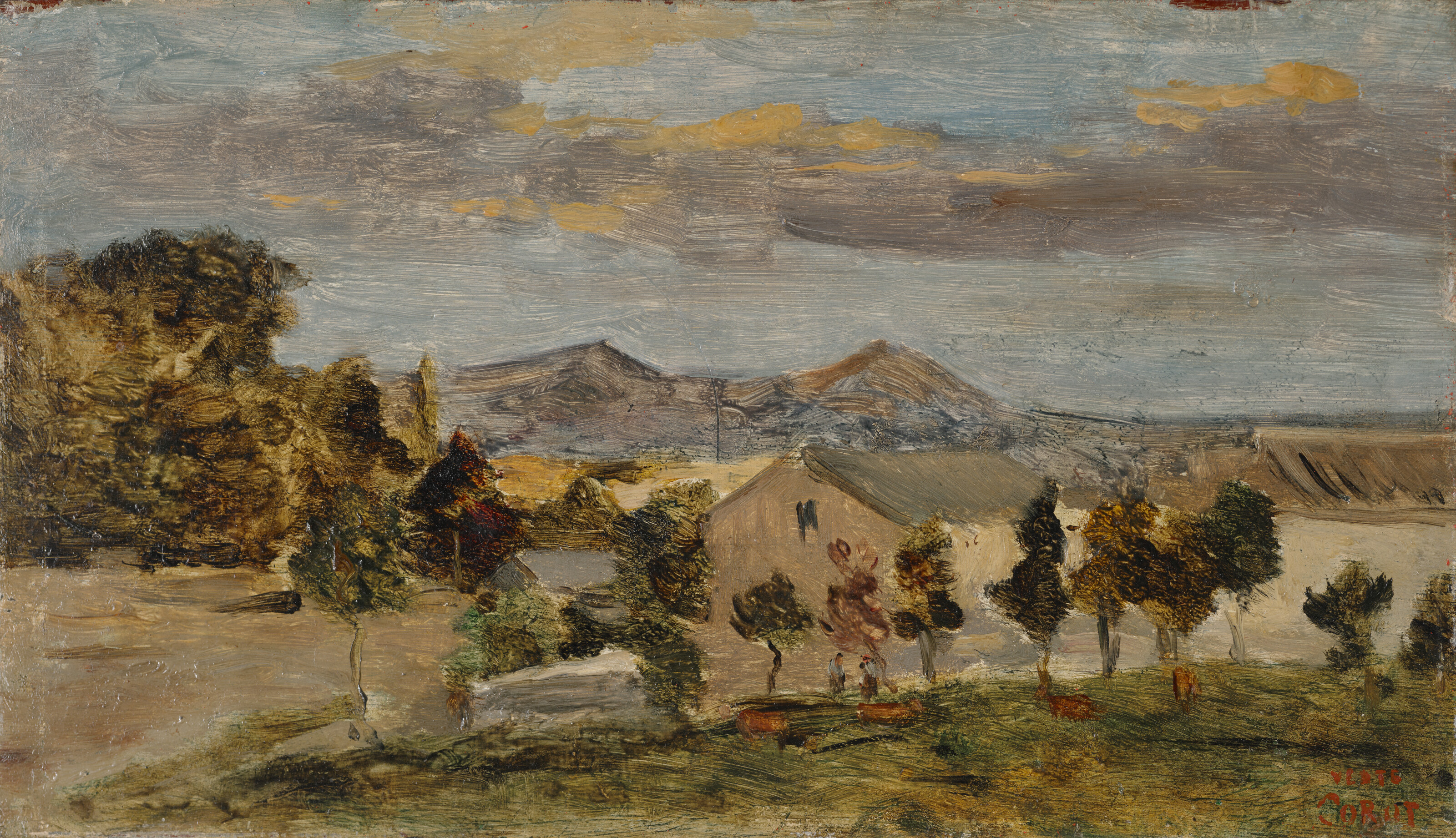 Jean-Baptiste-Camille Corot — Эскиз. Оплата из Италии