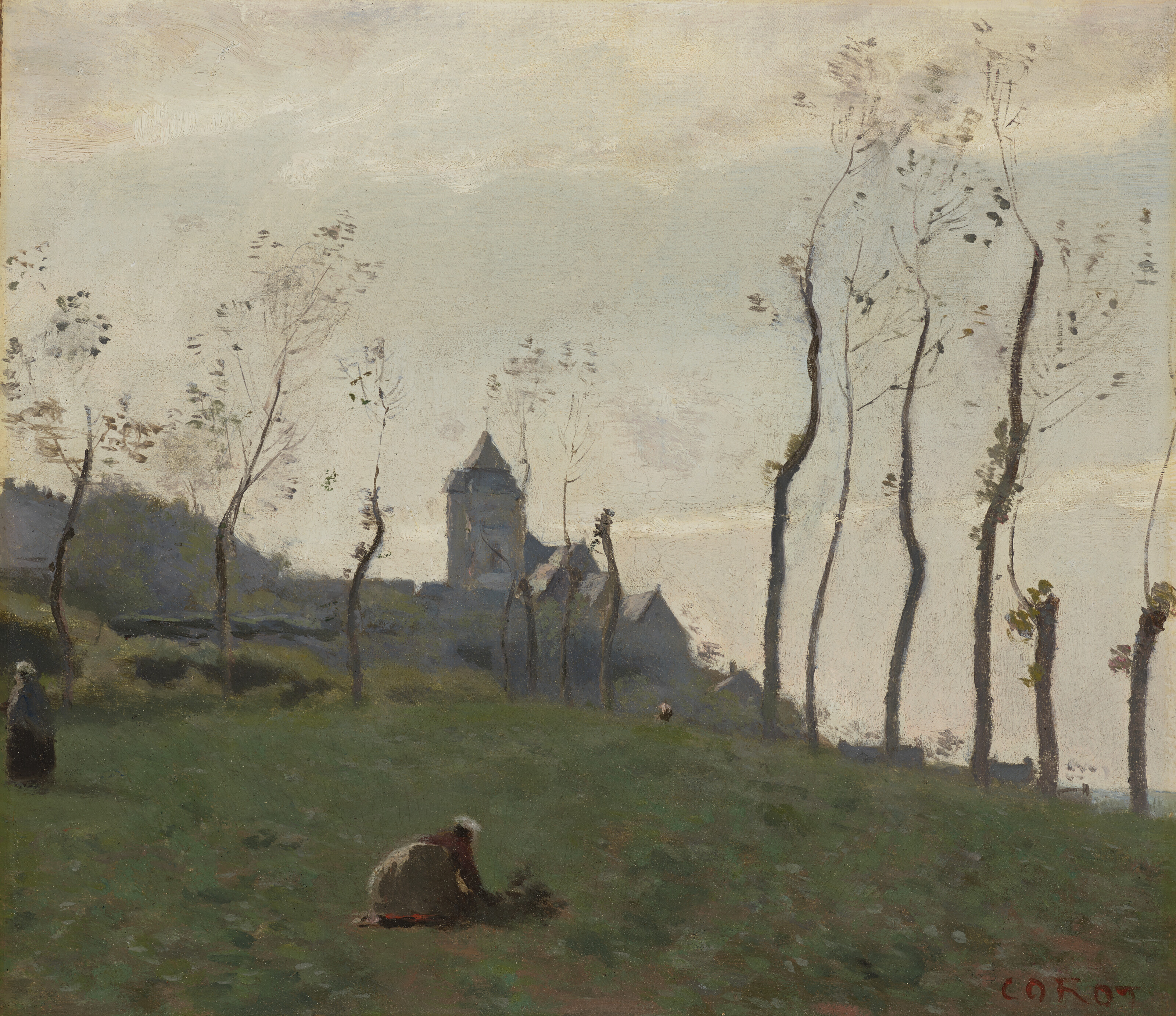 Jean-Baptiste-Camille Corot — Трепет - Перед богом