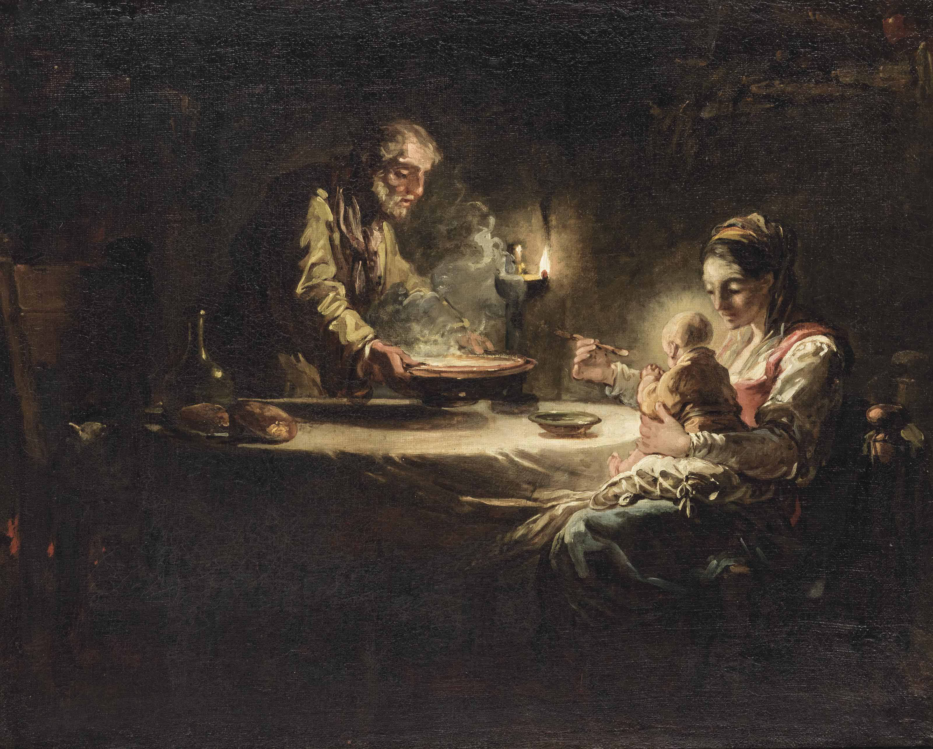 Jean-Honoré Fragonard — Семья в интерьере