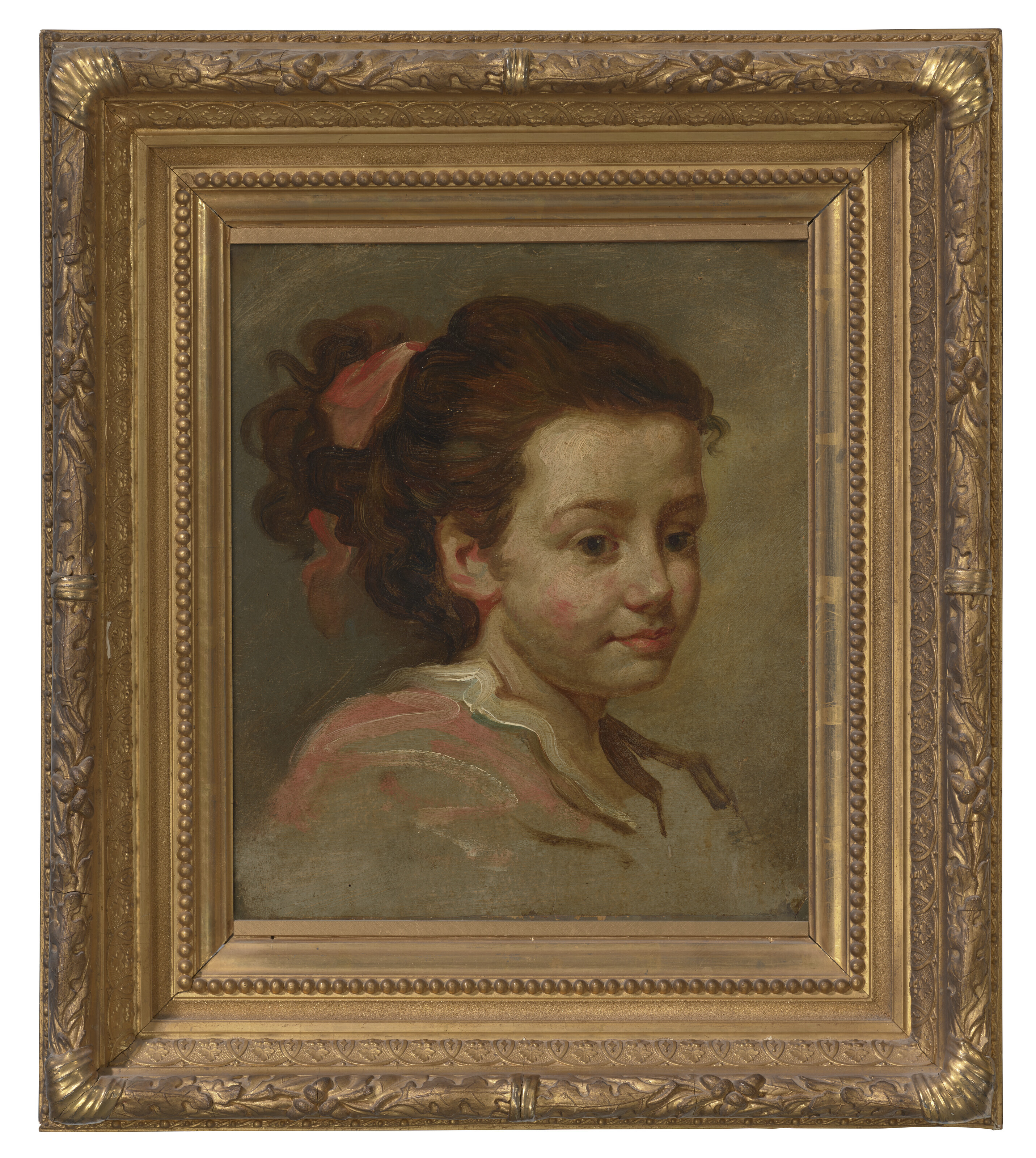 Jean-Honoré Fragonard — Голова молодой девушки, изображение 2