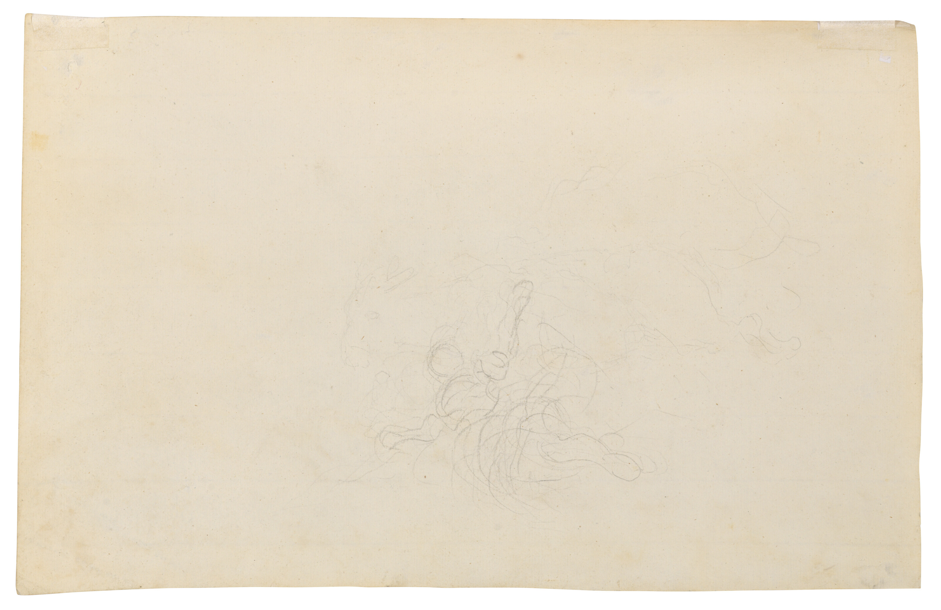 Jean-Honoré Fragonard — Порванный ремешок (справа); набросок молодой женщины, падающей с осла (сзади), изображение 3