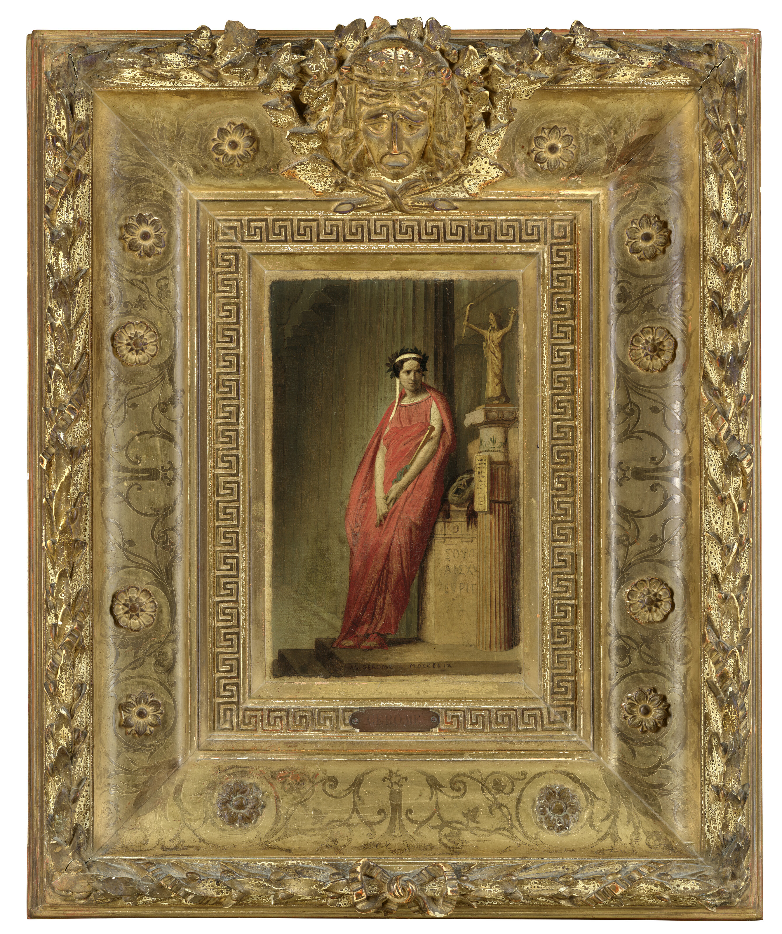 Jean-Leon Gerome — Эскиз для портрета Рахели Феликс (1821-1858) в образе Мельпомены, музы трагедии