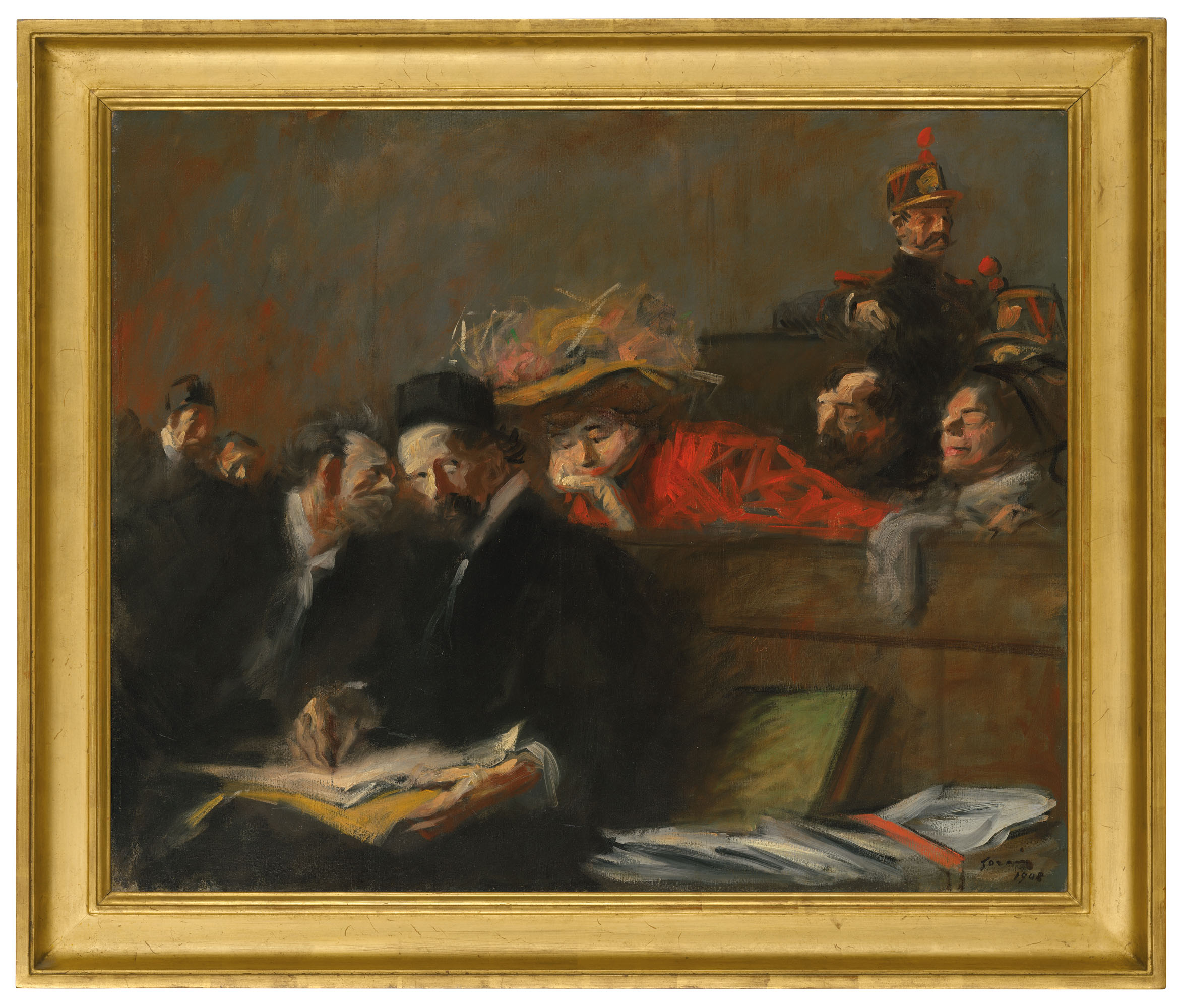 Jean-Louis Forain — Привилегия аудиенции в суде, изображение 2