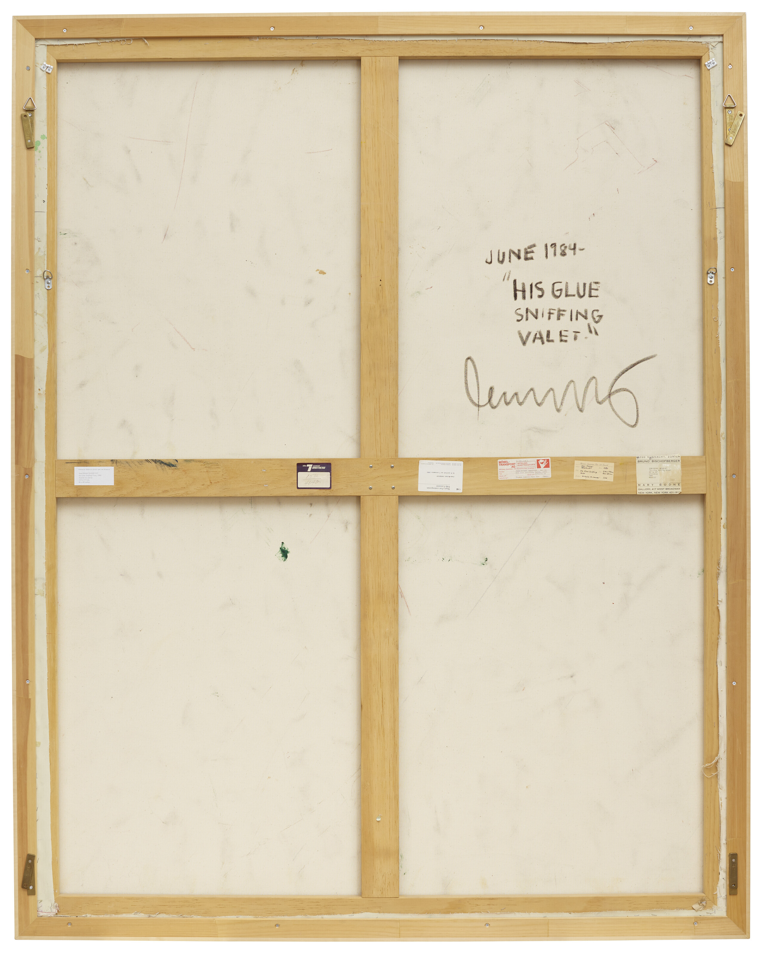 Jean-Michel Basquiat — Его лакей, нюхающий клей, изображение 4