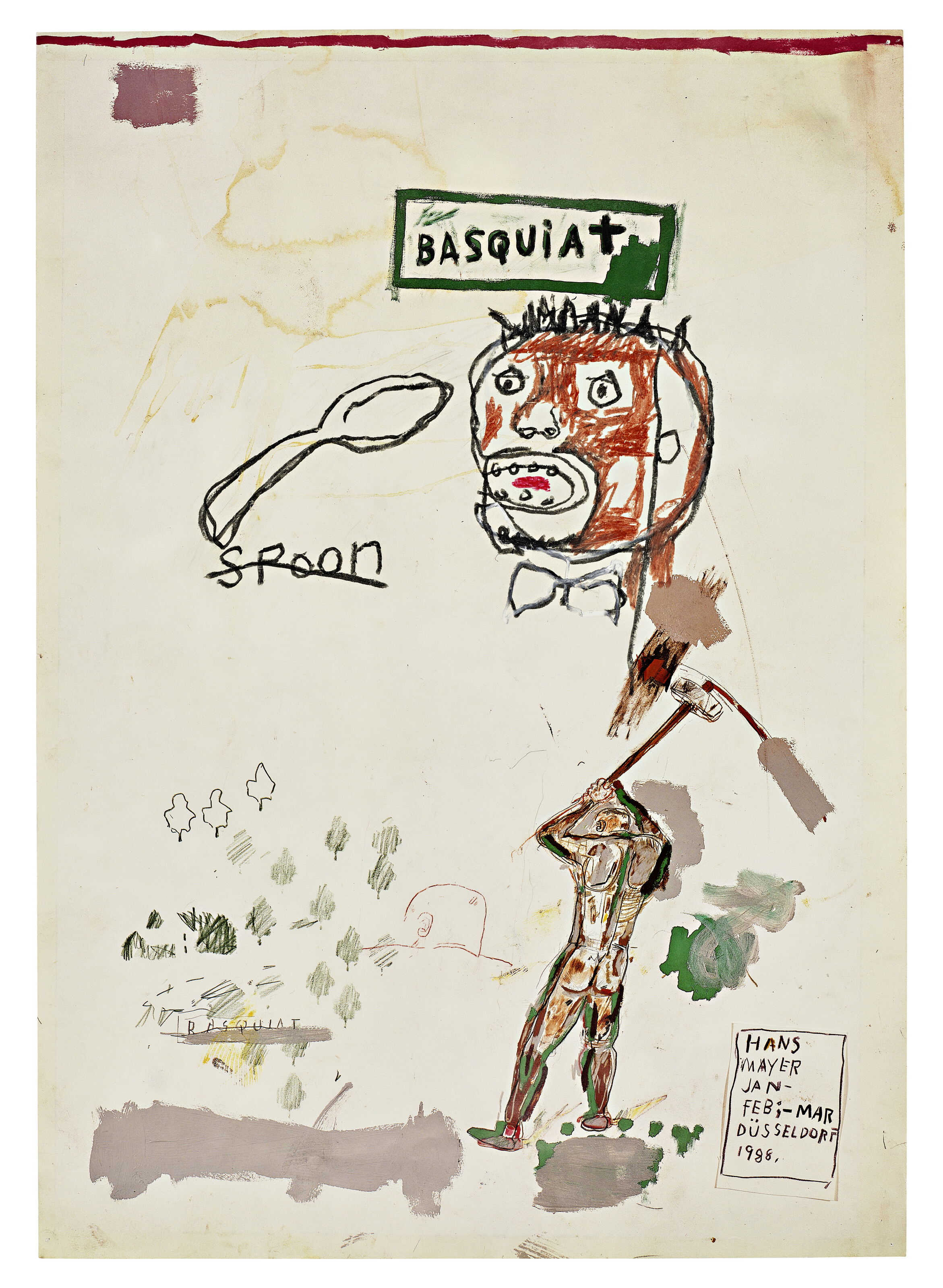 Jean-Michel Basquiat — Без названия (Ложка), изображение 2