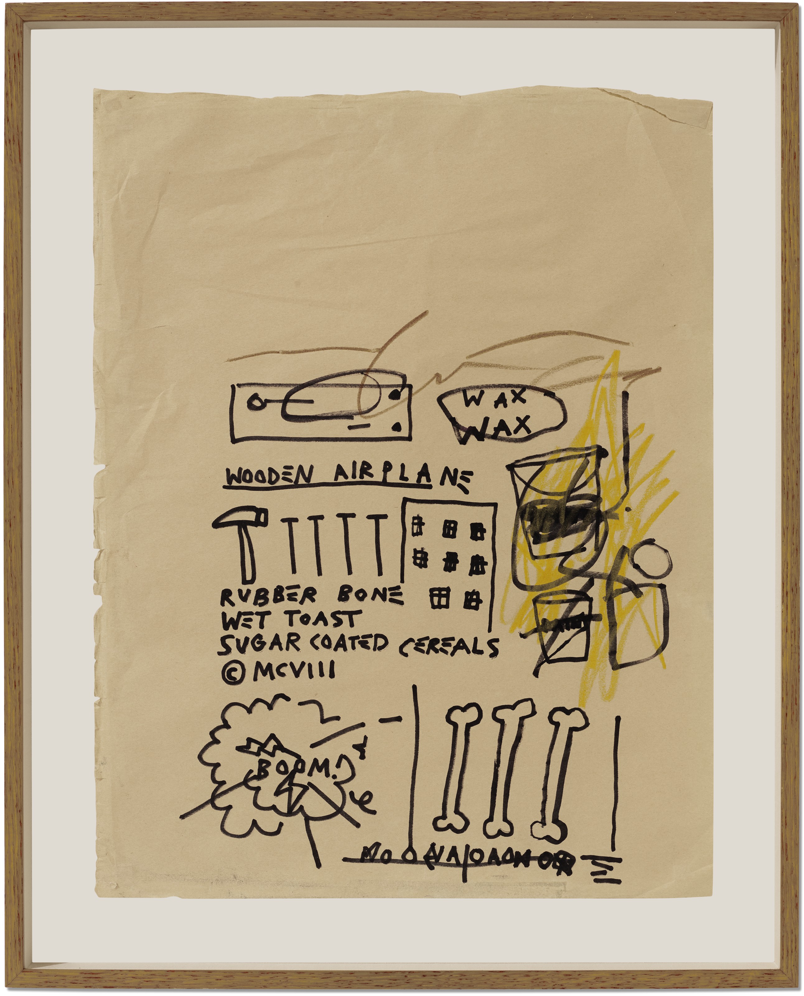 Jean-Michel Basquiat — Без названия (Деревянный самолетик), изображение 2