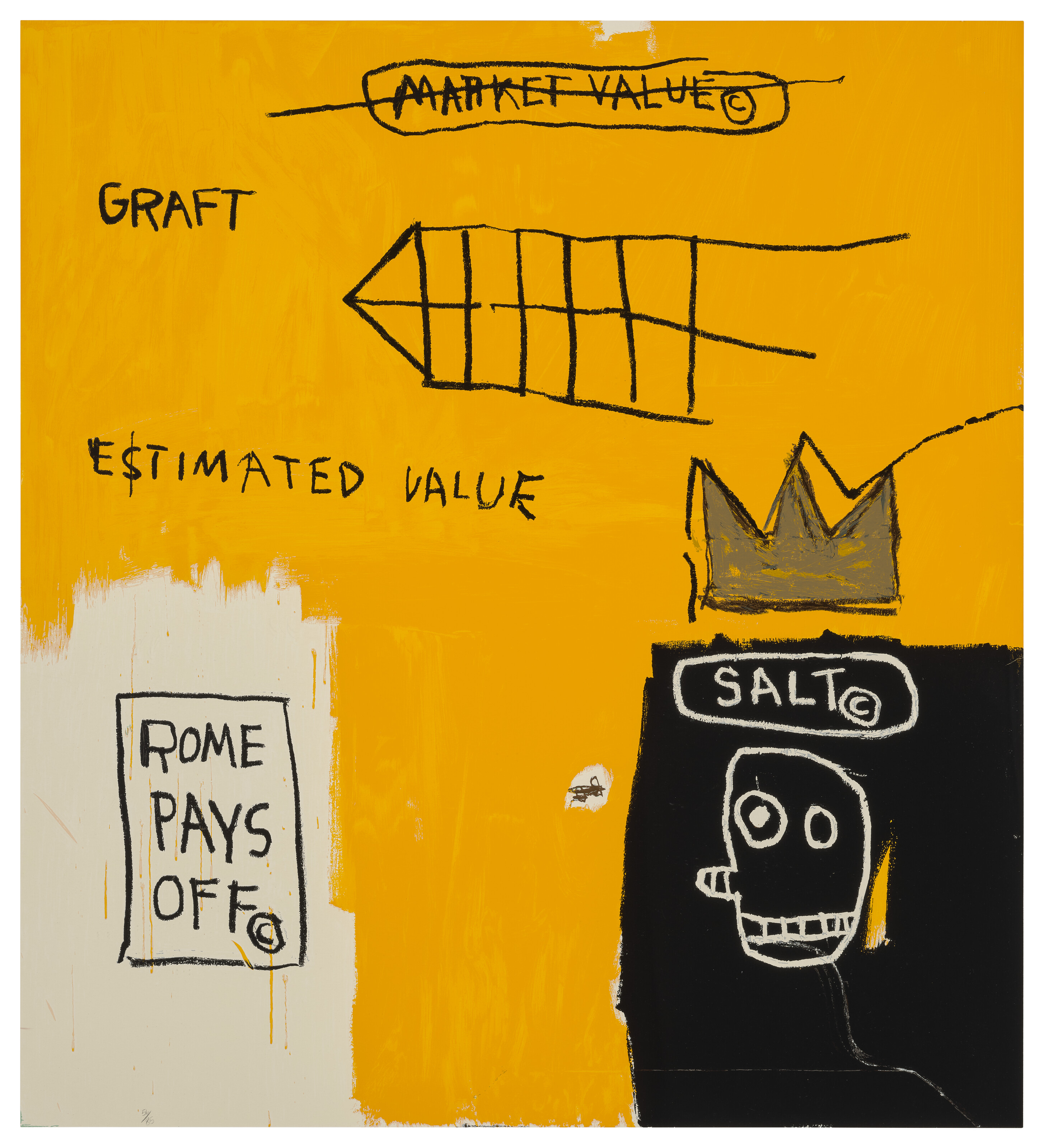 Jean-Michel Basquiat — Рим окупается, судя по портфолио II