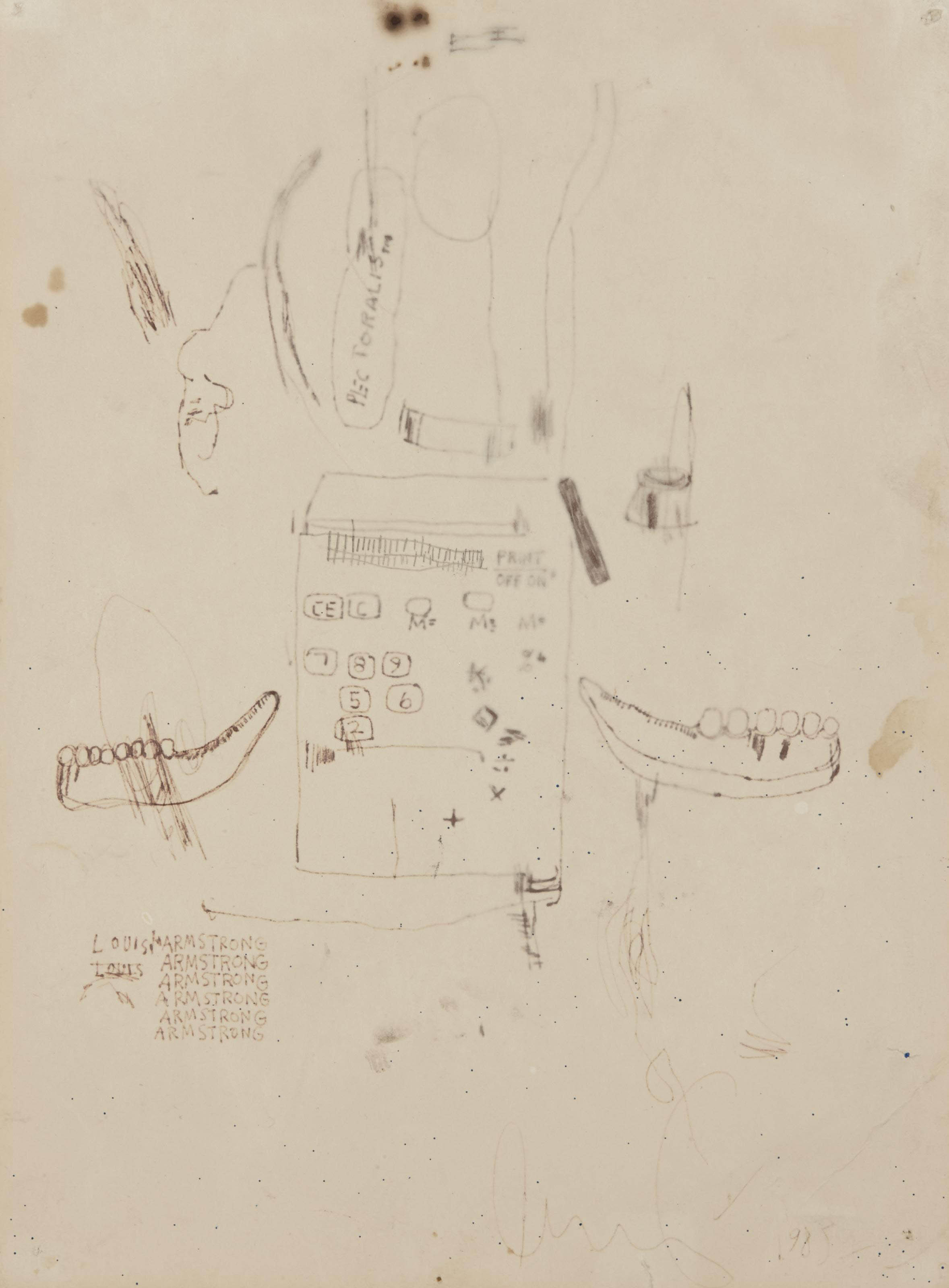 Jean-Michel Basquiat — Без названия (Луи Армстронг)
