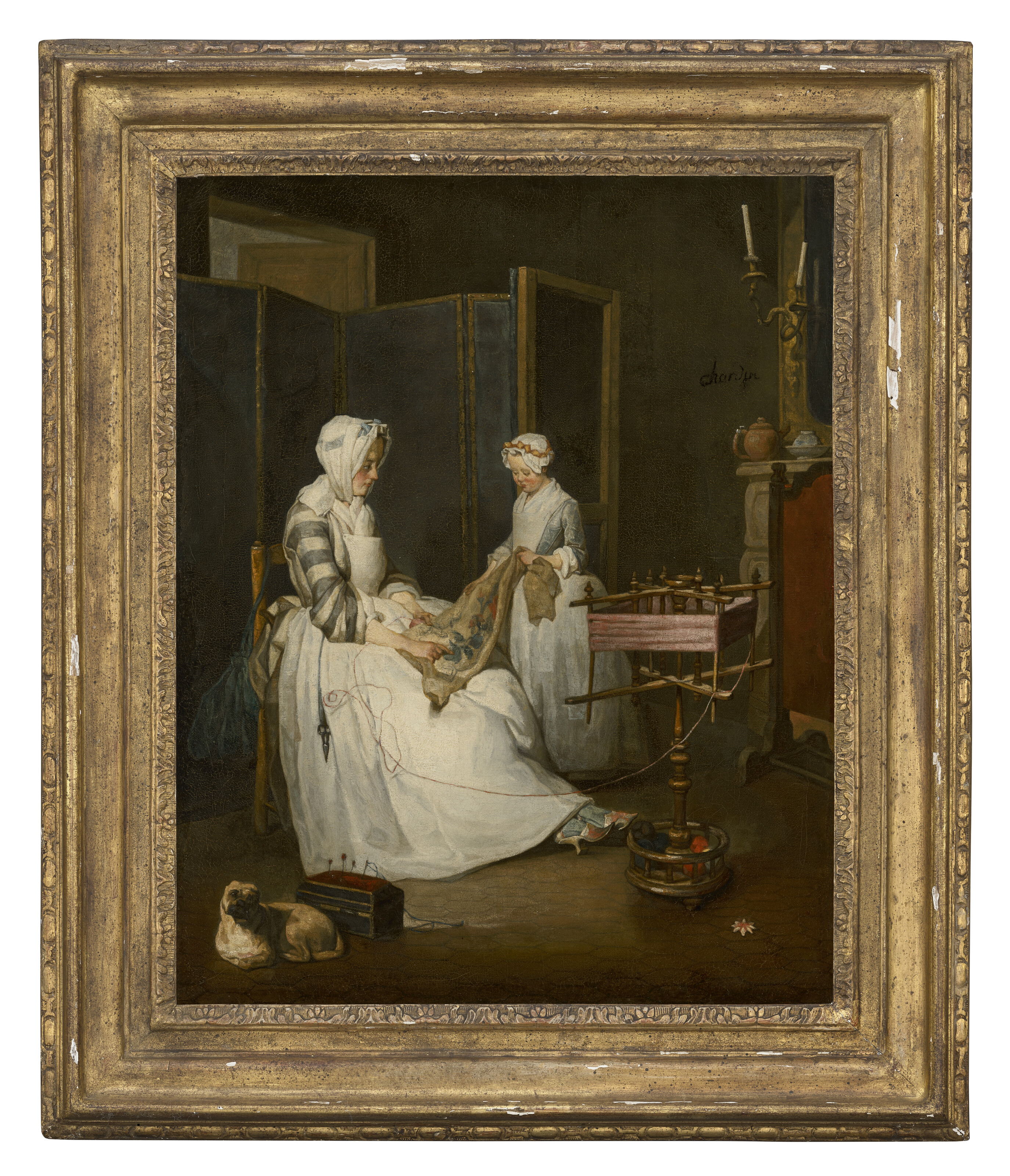 Jean-Siméon Chardin — Прилежная мать ("Мать-трудяга’), изображение 2