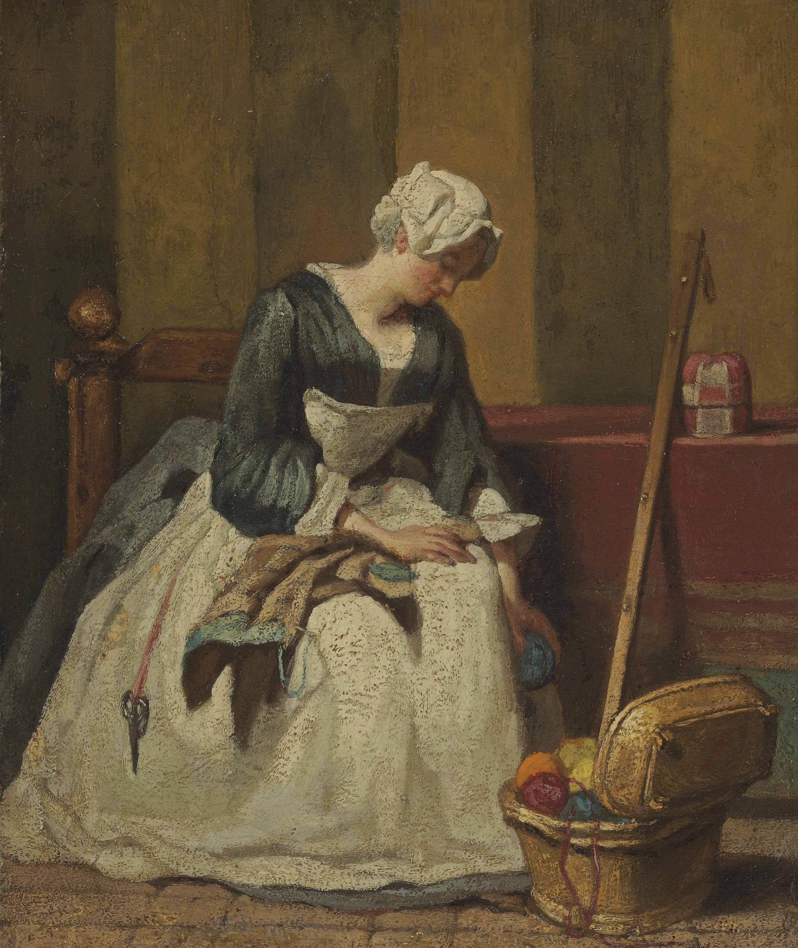 Jean-Siméon Chardin — Вышивальщица