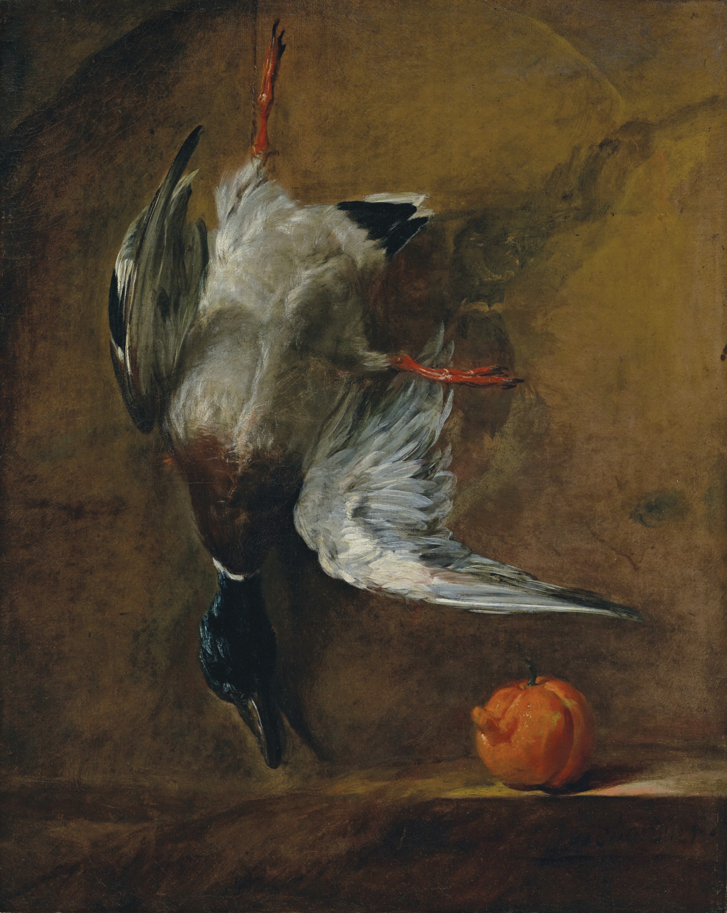 Jean-Siméon Chardin — Кряква и горький апельсин