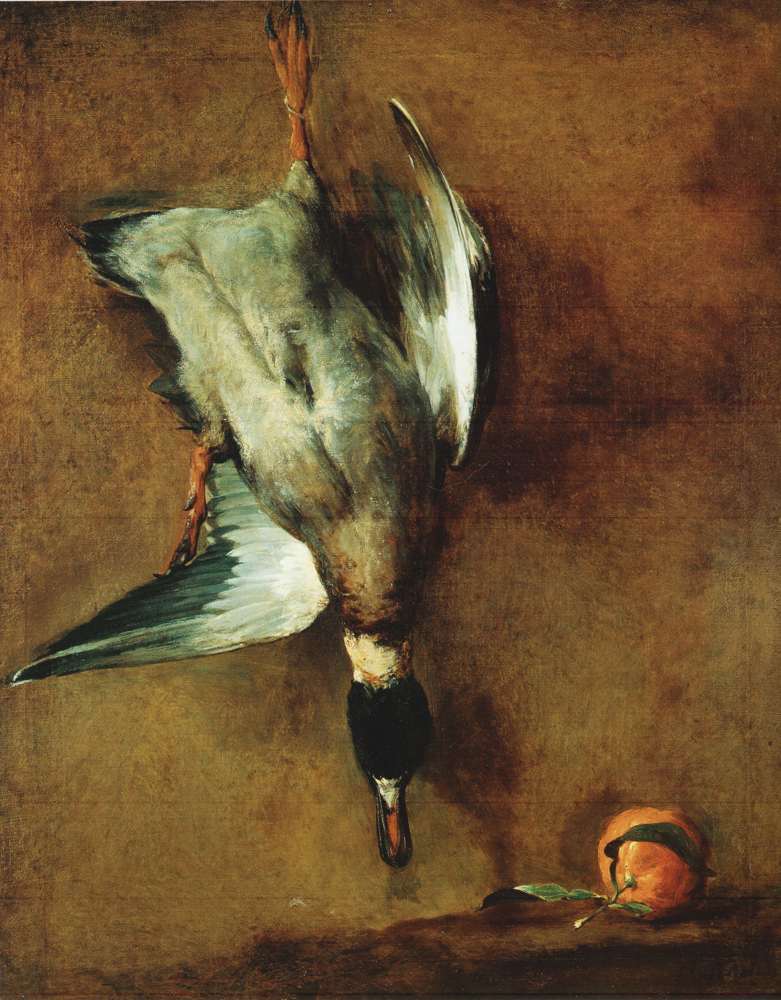 Jean-Siméon Chardin — Кряква и горький апельсин, изображение 4