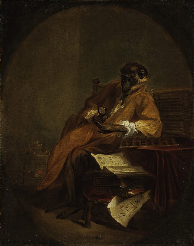Jean-Siméon Chardin — Le singe antiquaire ("Обезьяний антиквар")