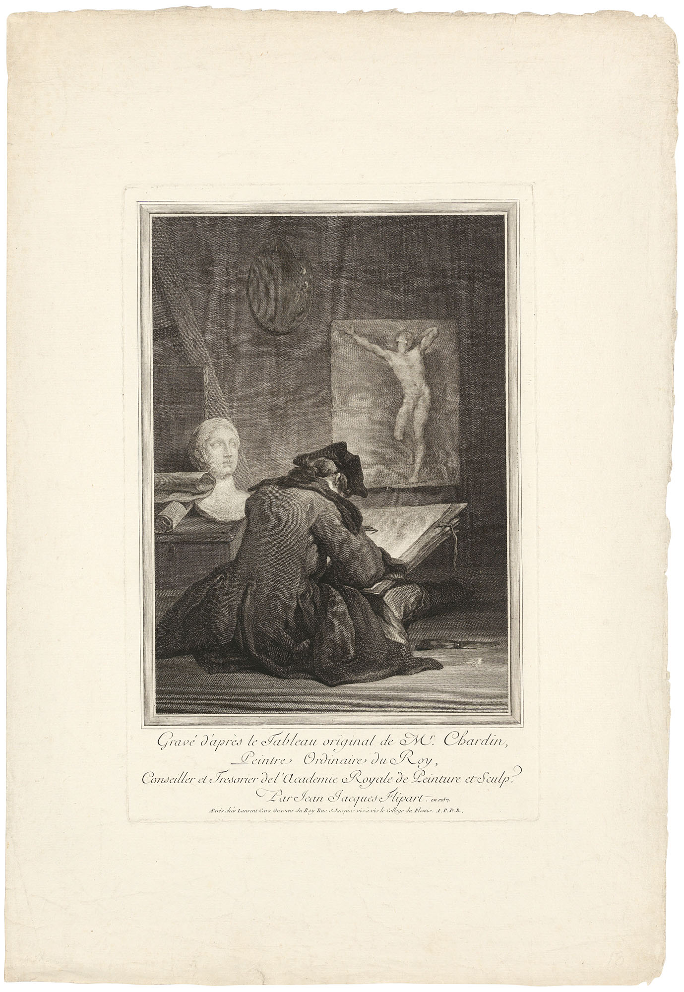 Jean-Siméon Chardin — Дизайнер (Студенческий рисунок)