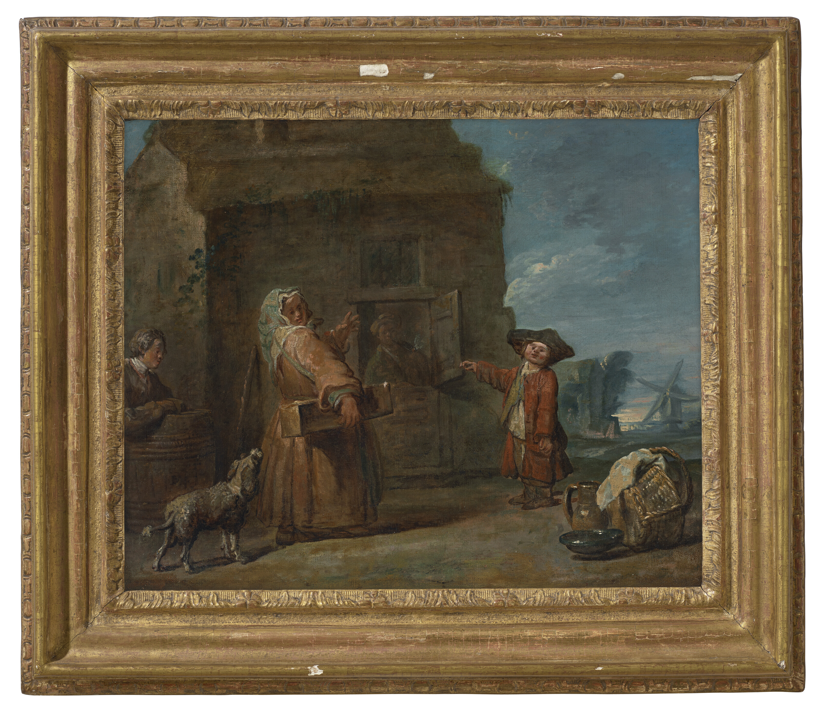 Jean-Siméon Chardin — Жанровая сцена, возможно, Битва престолонаследников ("Шкатулка фокусника"), изображение 2