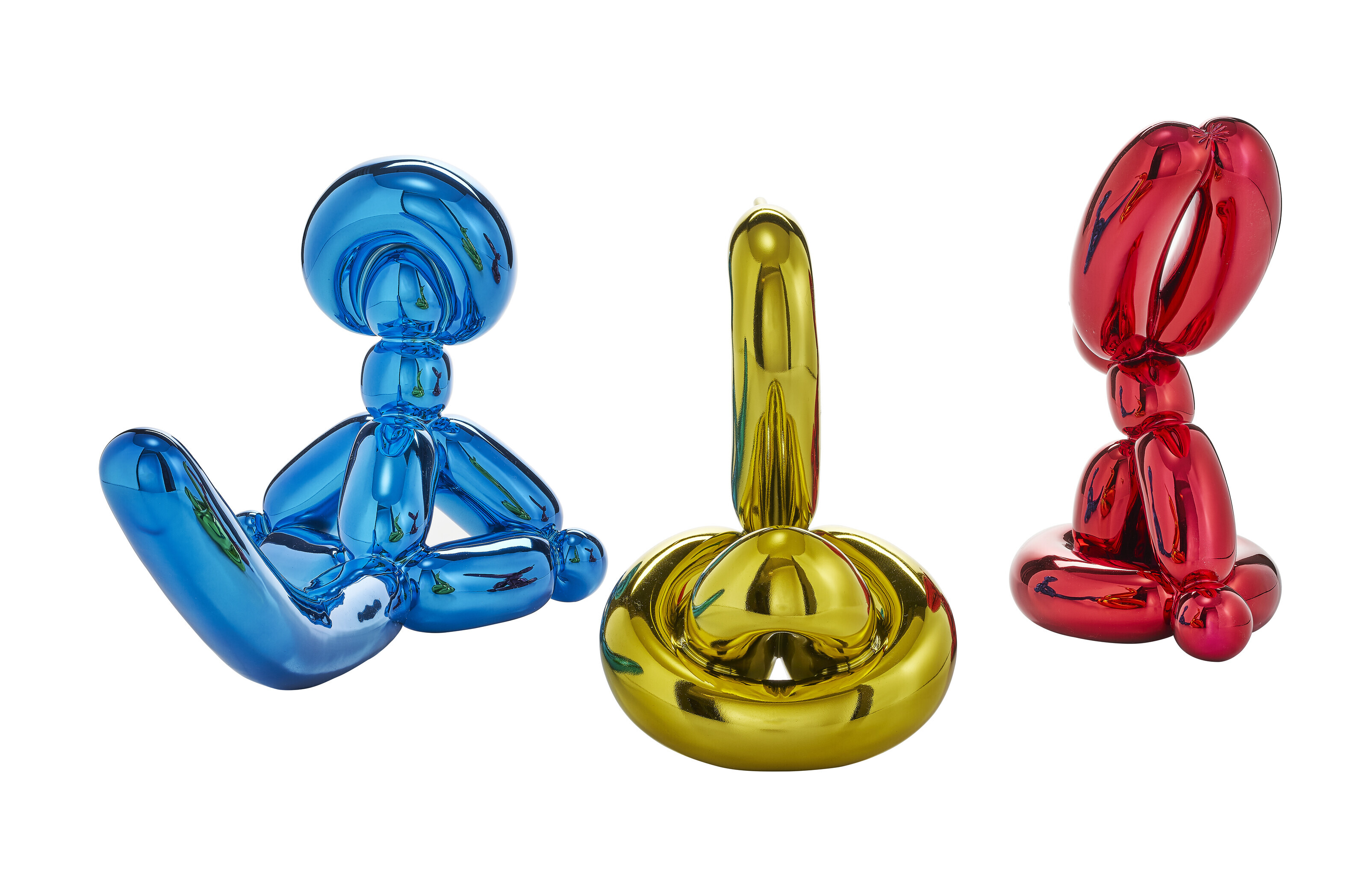 Jeff Koons — Животные на воздушном шаре I (Желтый лебедь, Синяя обезьяна, Красный Кролик), изображение 3
