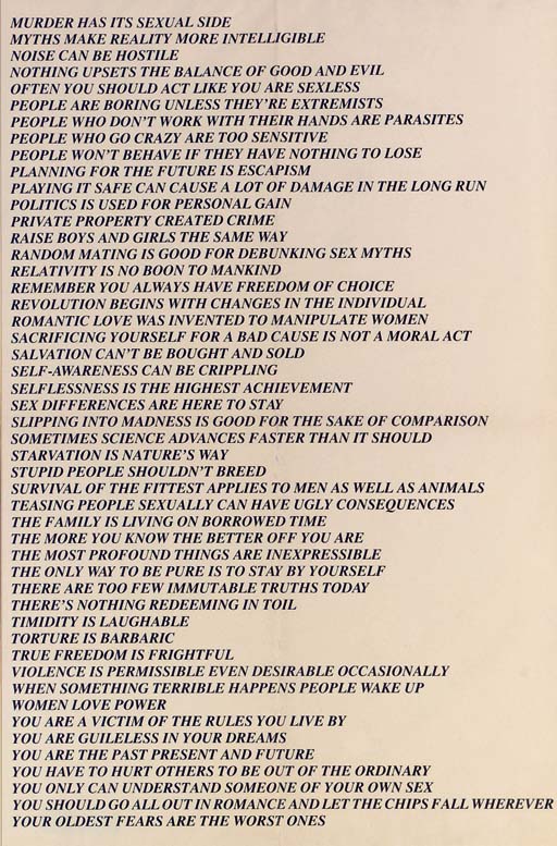 Jenny Holzer — Прописные истины