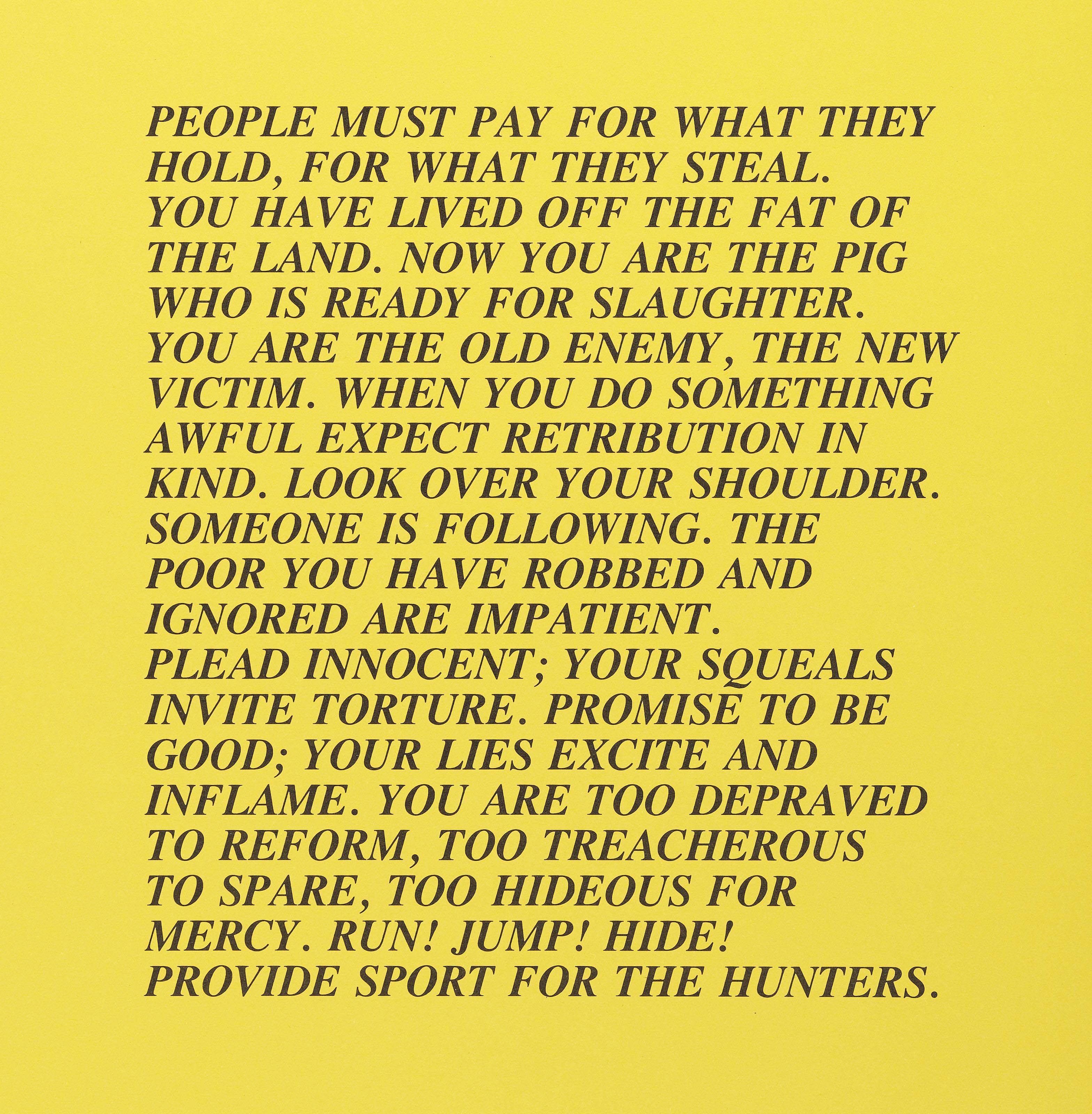 Jenny Holzer — Прописные истины и эссе