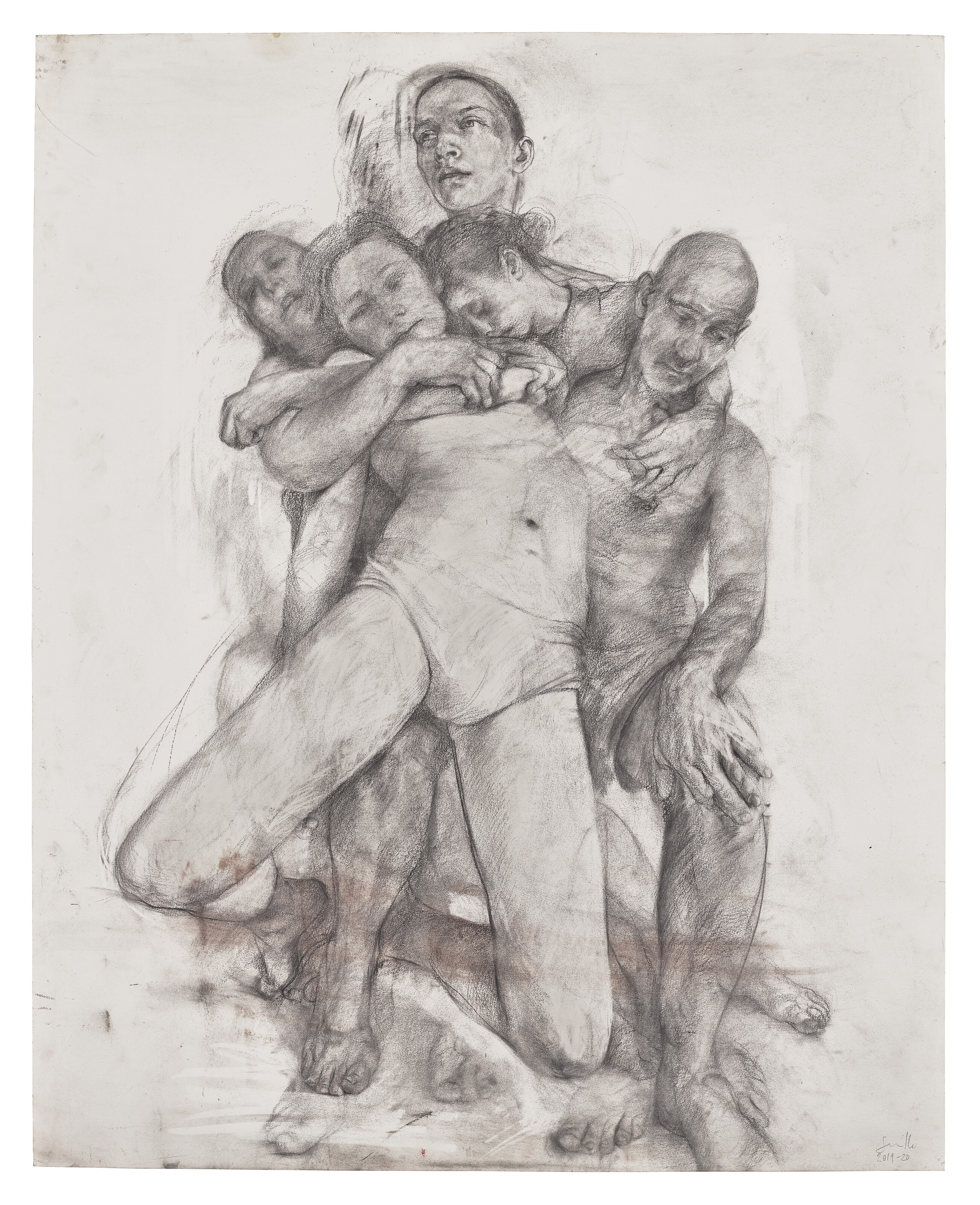 Jenny Saville — Этюд для Пьеты IV