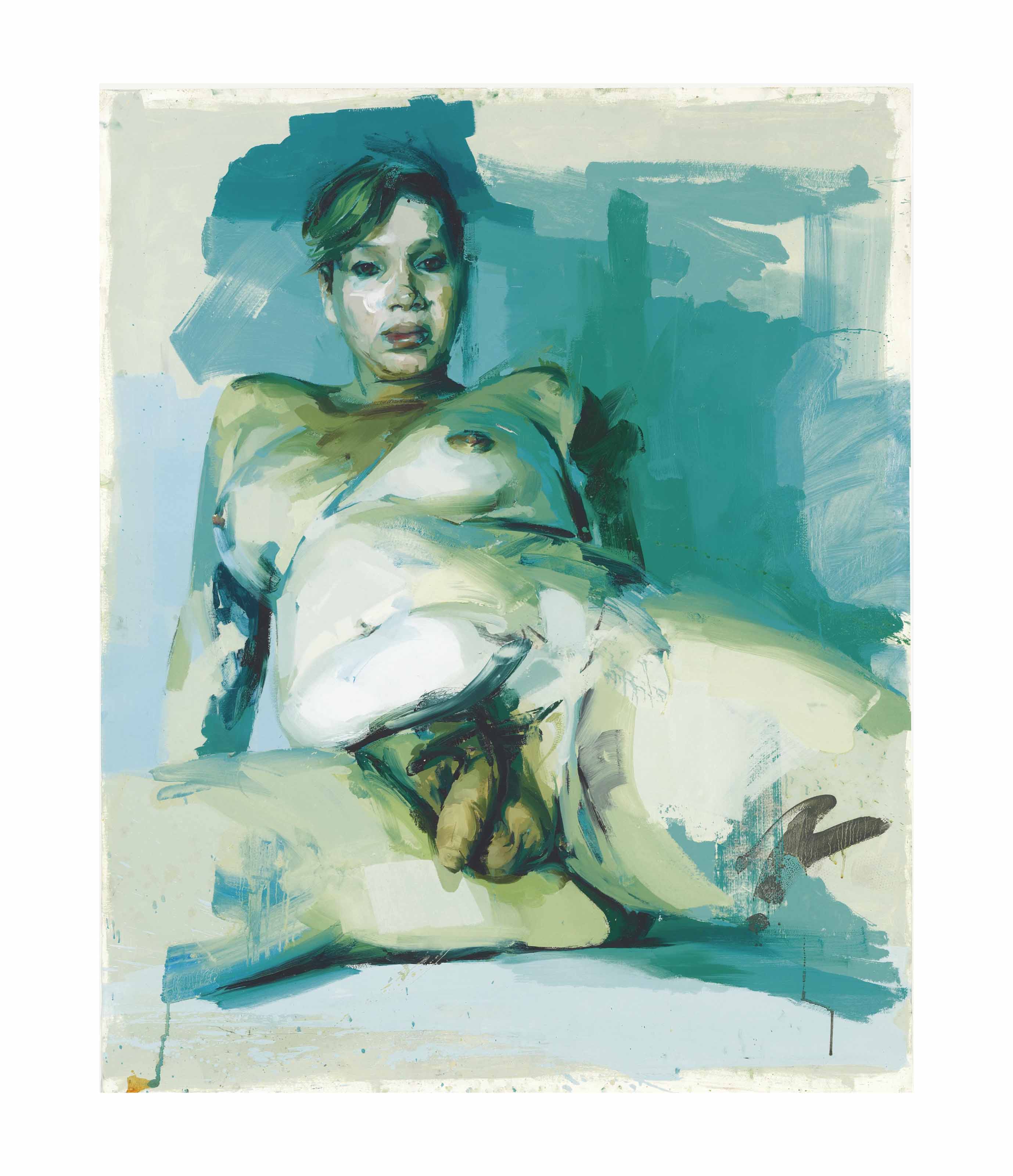 Jenny Saville — Без названия (Исследование)