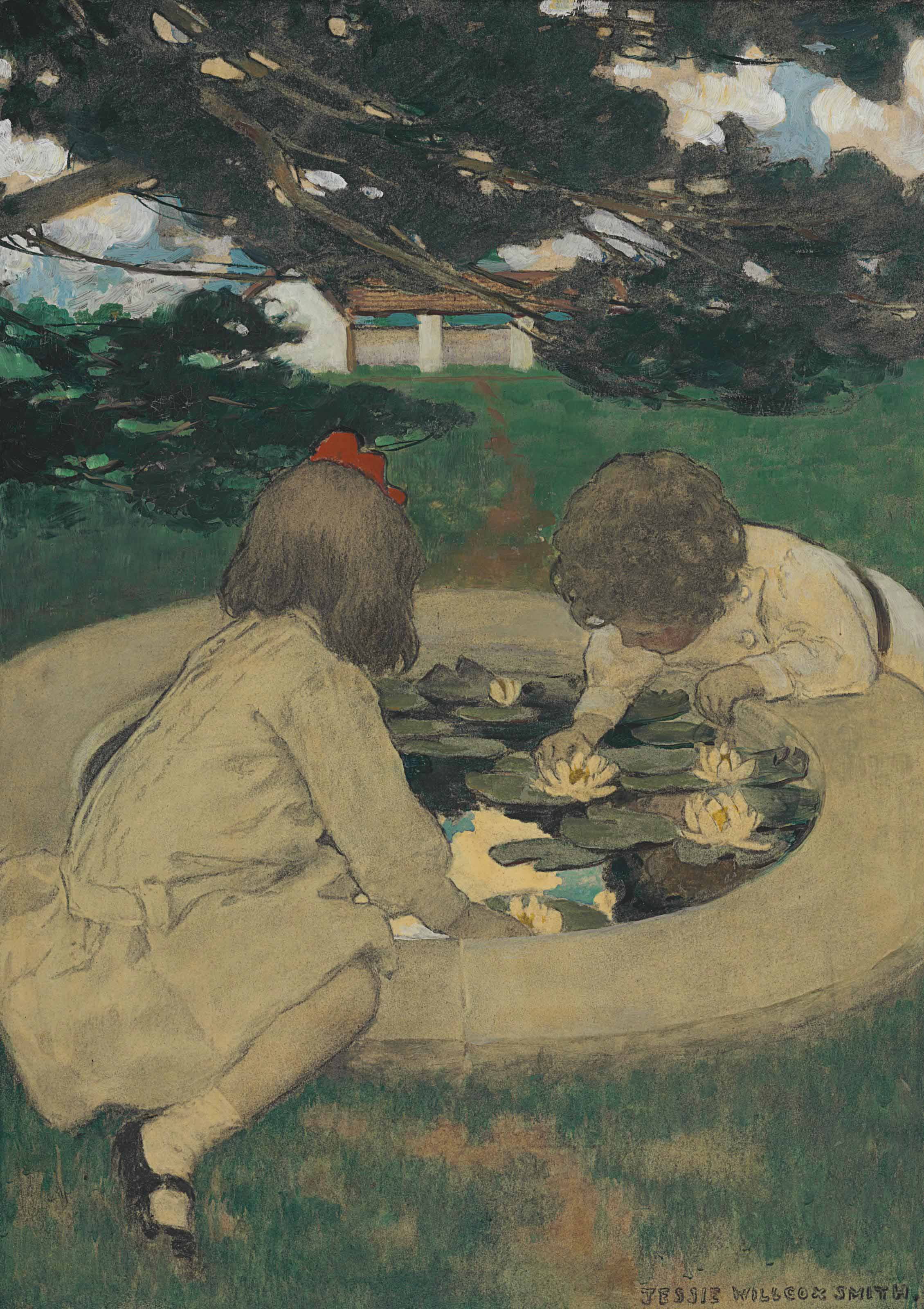 Jessie Willcox Smith — Бассейн с лилиями