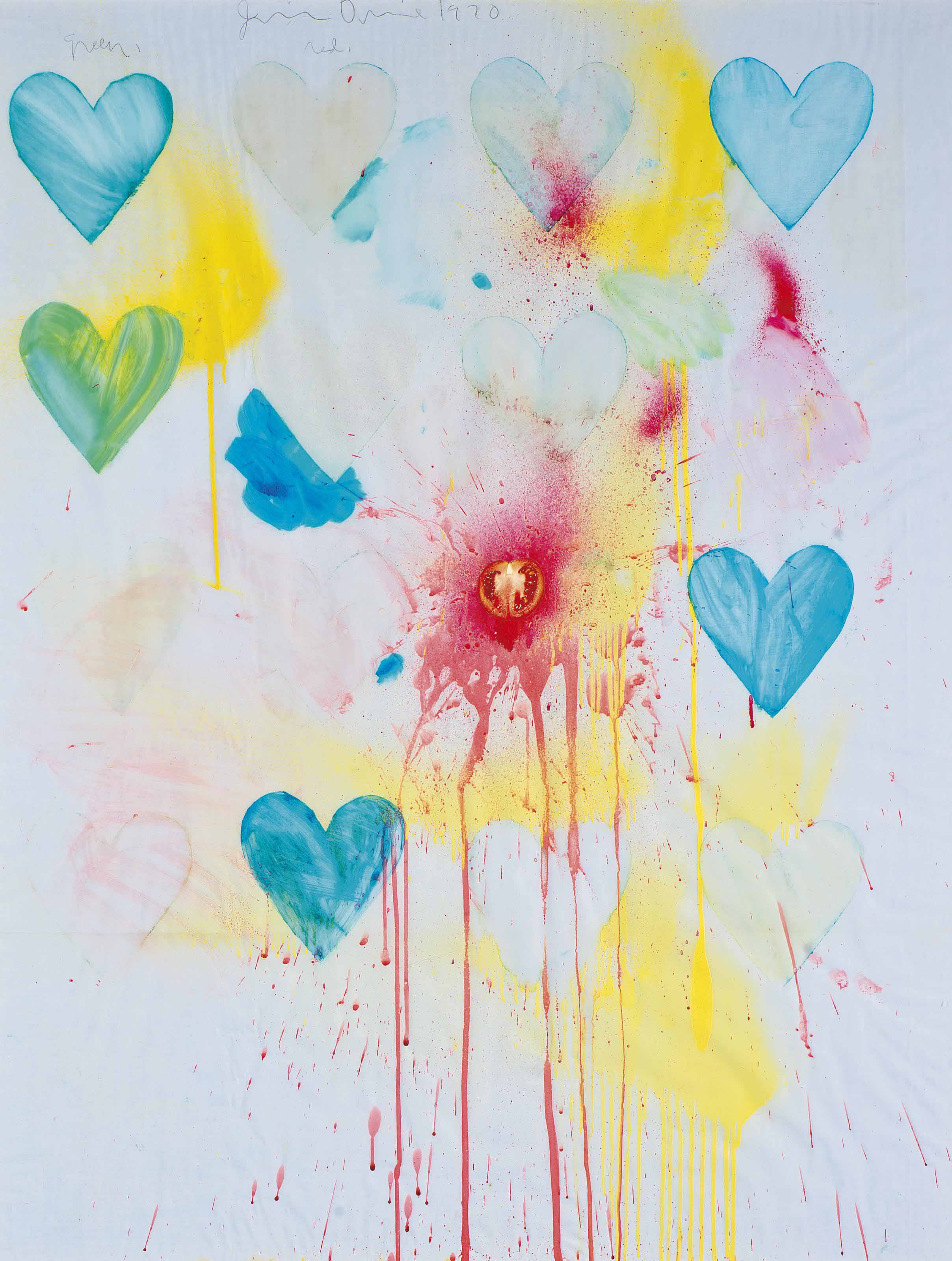 Jim Dine — Рисунок большого сердца №75