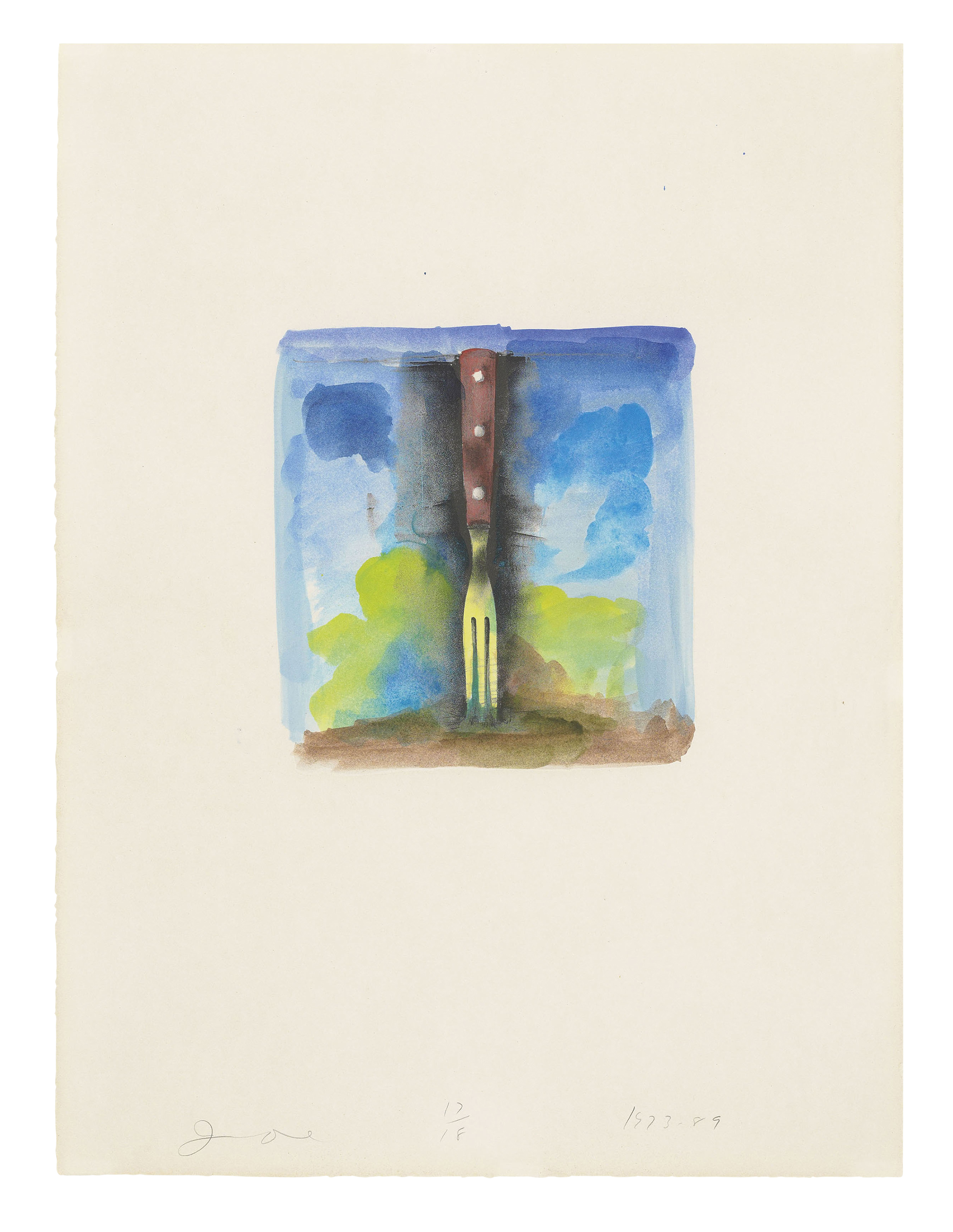 Jim Dine — Десять раскрашенных вручную зимних принадлежностей II, изображение 11