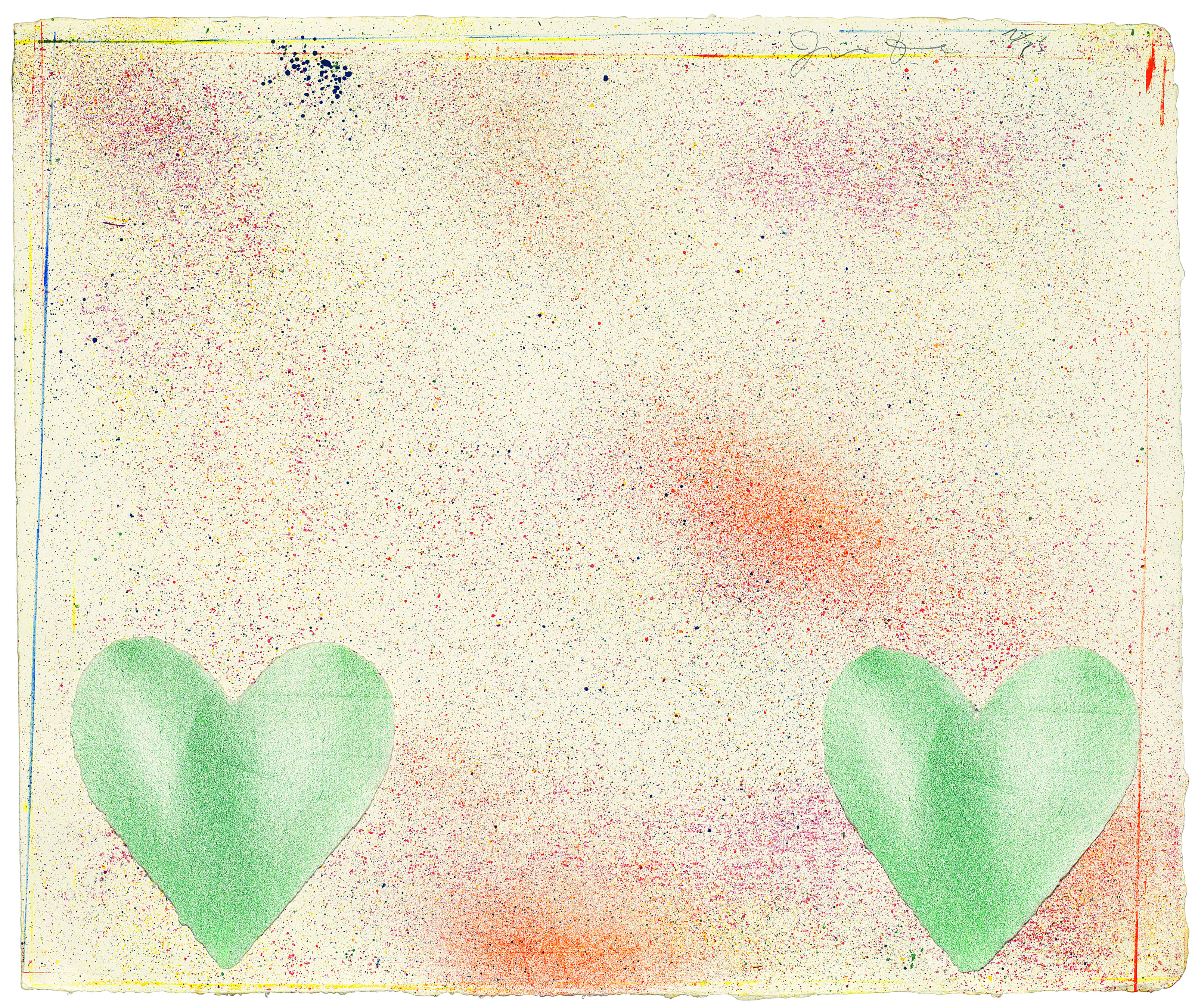 Jim Dine — Пять тарелок от: Dutch Hearts, изображение 2