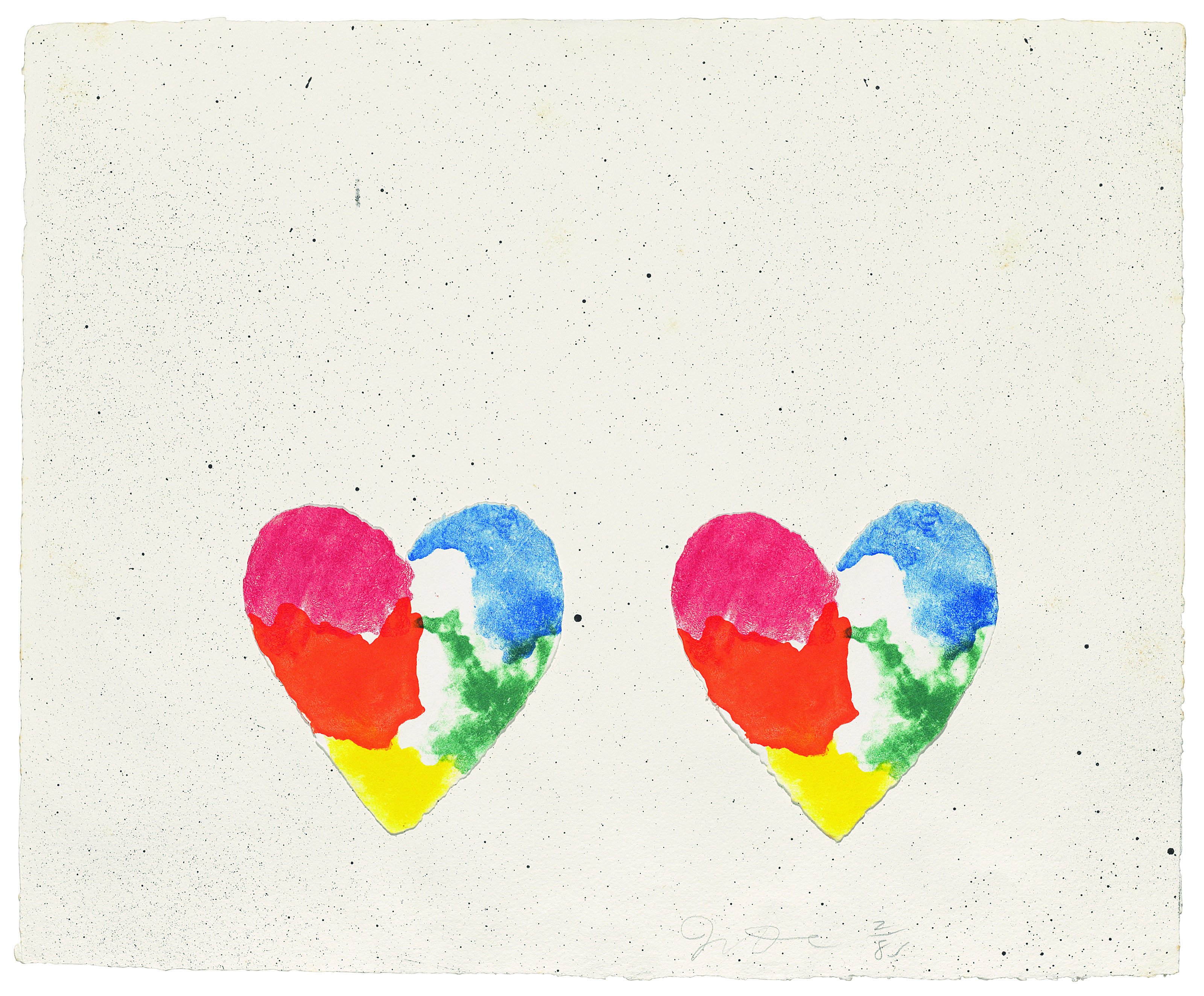 Jim Dine — Пять тарелок от: Dutch Hearts, изображение 4