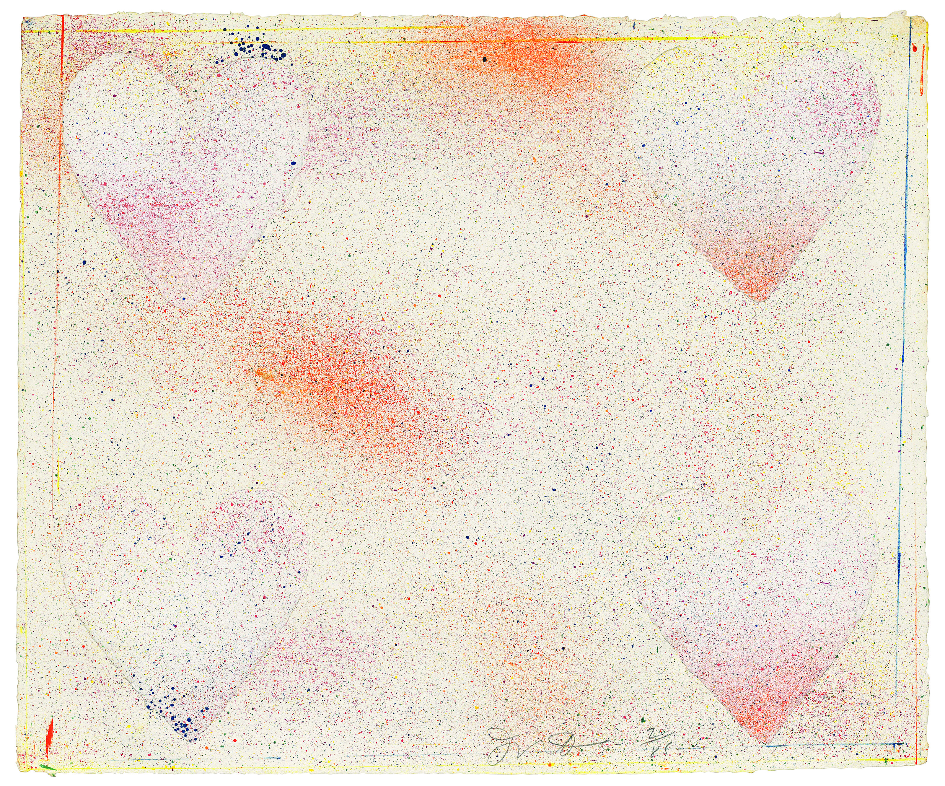 Jim Dine — Пять тарелок от: Dutch Hearts, изображение 5