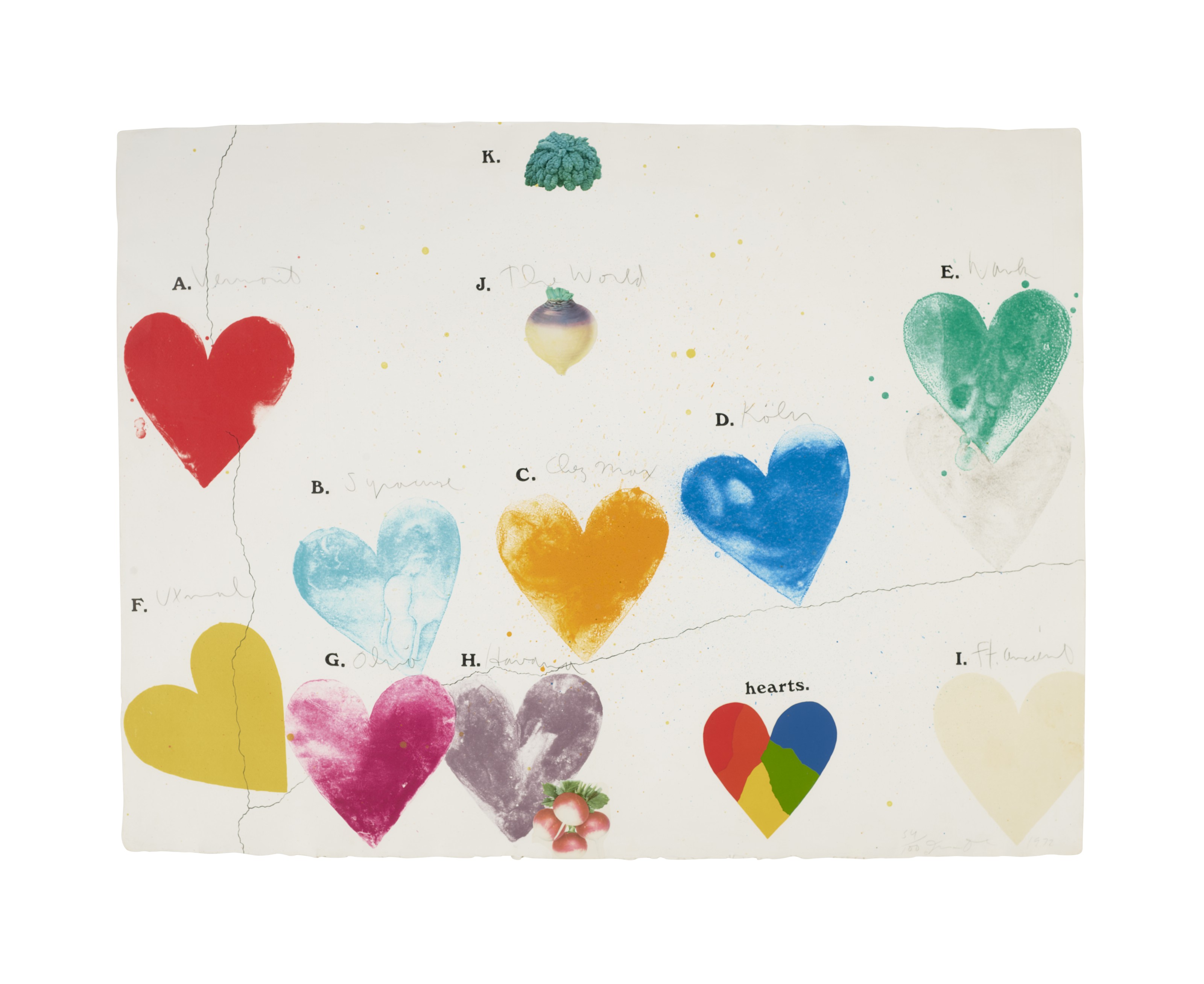 Jim Dine — Две гравюры художника, изображение 2