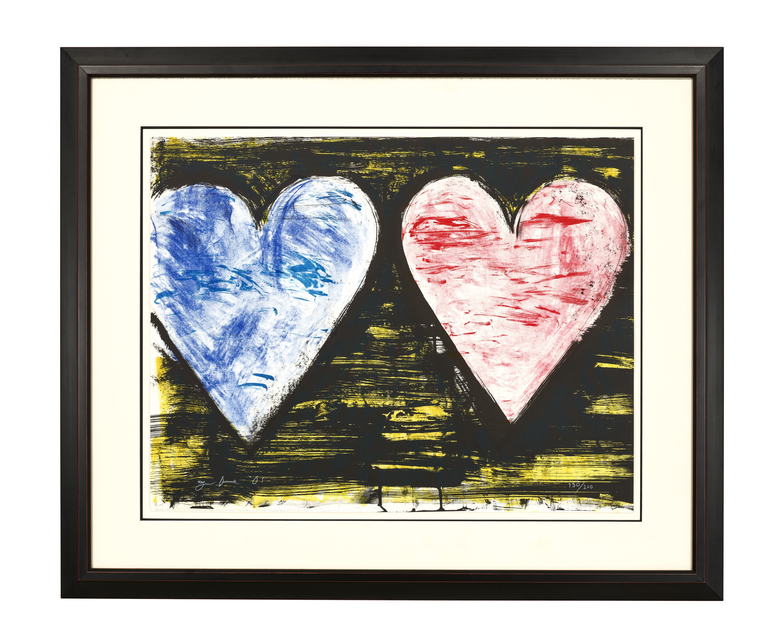 Jim Dine — "Два сердца на закате", из сюиты 2005 года, изображение 2
