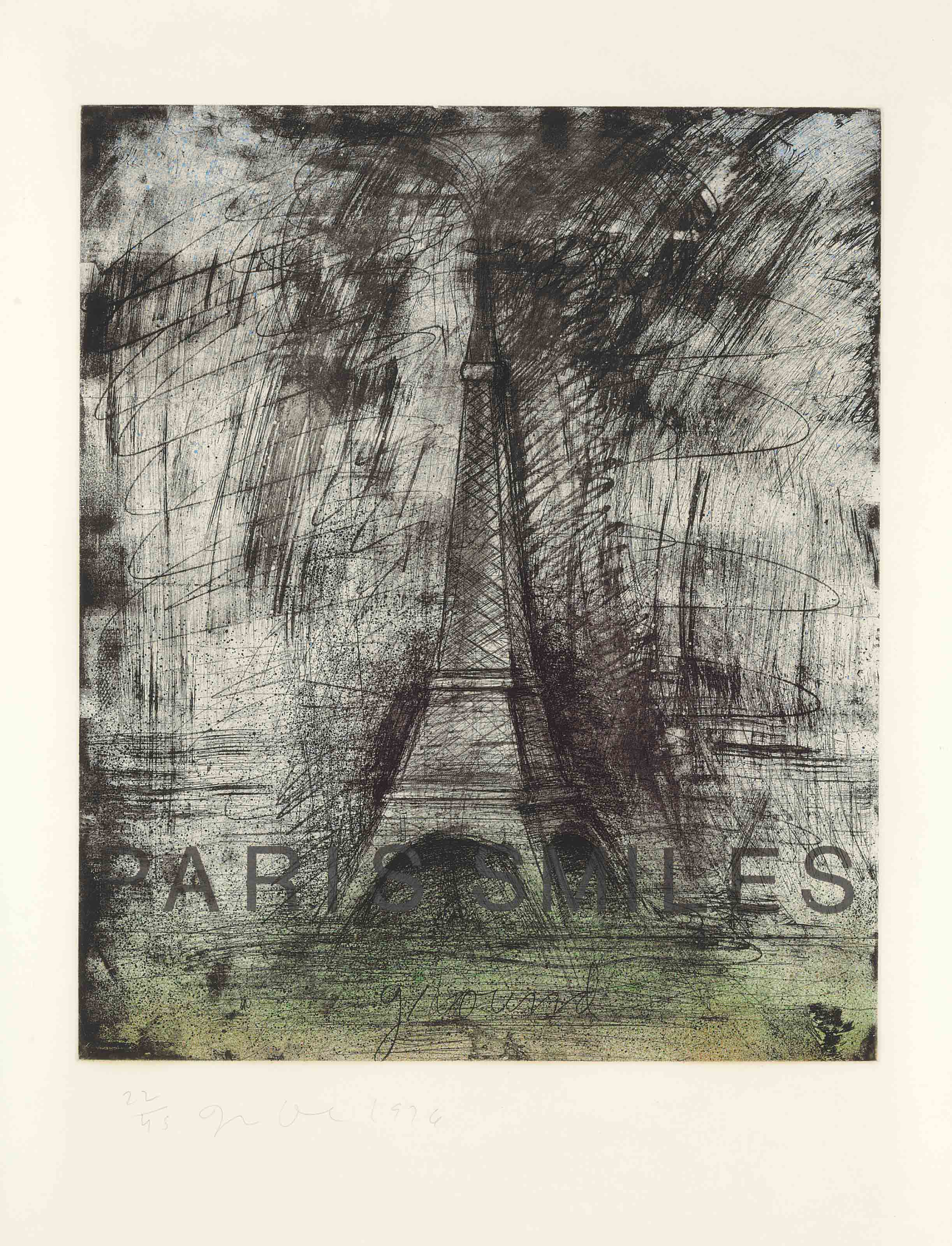 Jim Dine — Париж улыбается в темноте (W. C. 219)