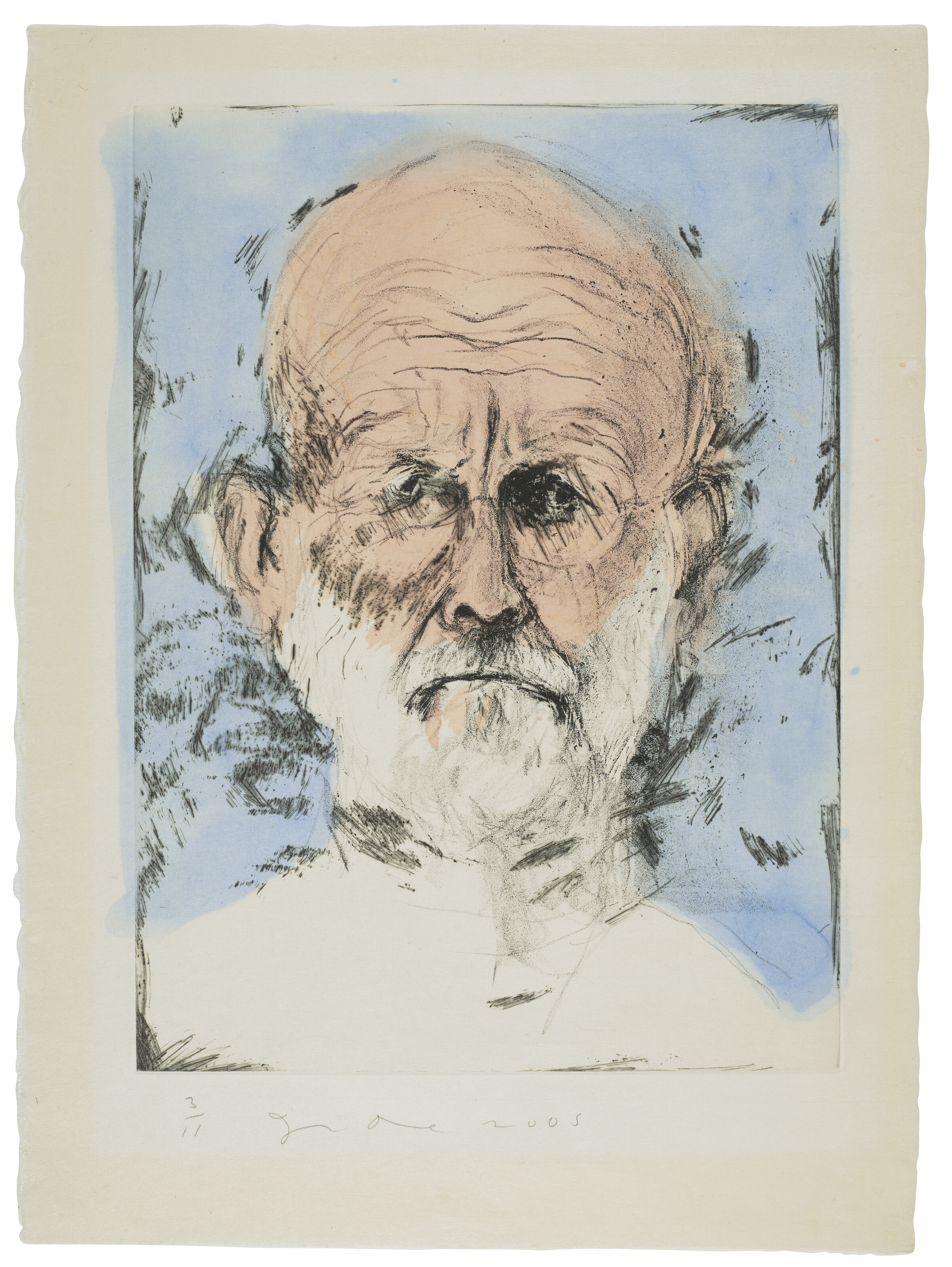 Jim Dine — Голубая акварель