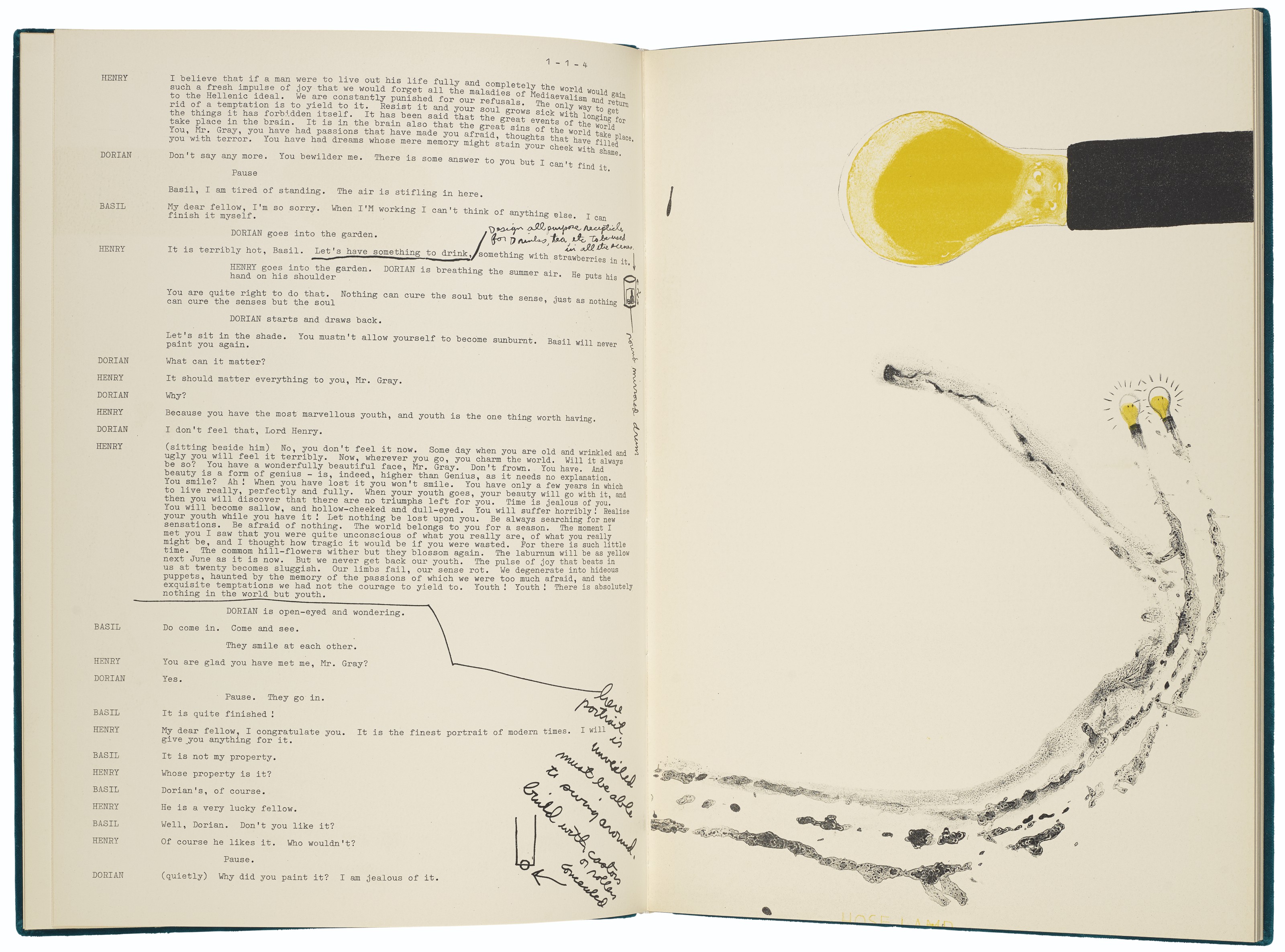 Jim Dine — Оскар Уайльд, "Портрет Дориана Грея", Petersburg Press, Ltd., Лондон, 1968, изображение 3