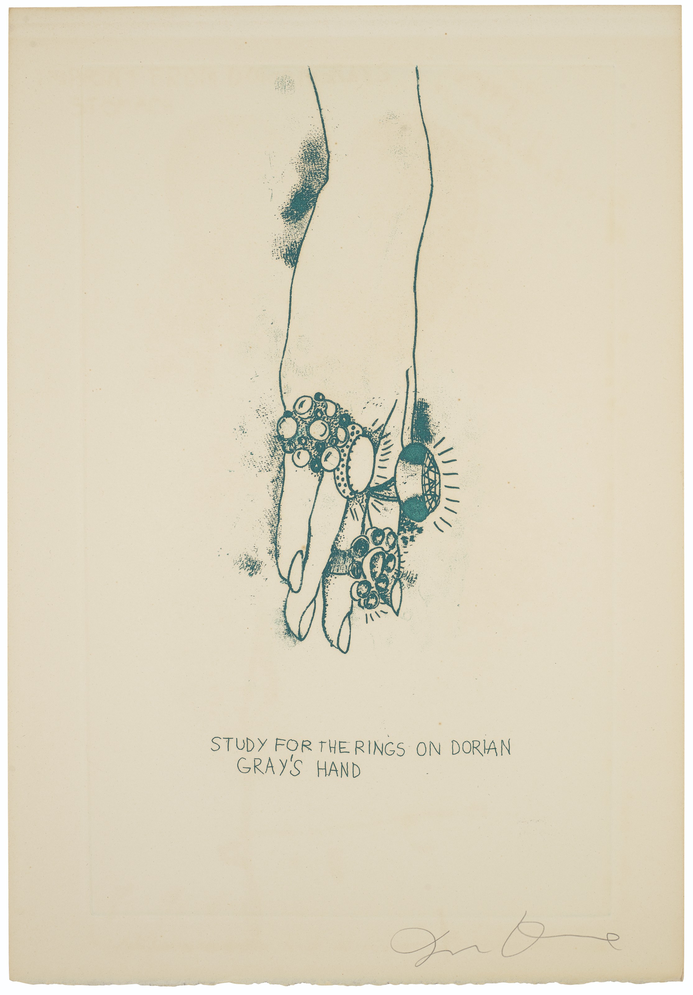 Jim Dine — Оскар Уайльд, "Портрет Дориана Грея", Petersburg Press, Ltd., Лондон, 1968, изображение 5
