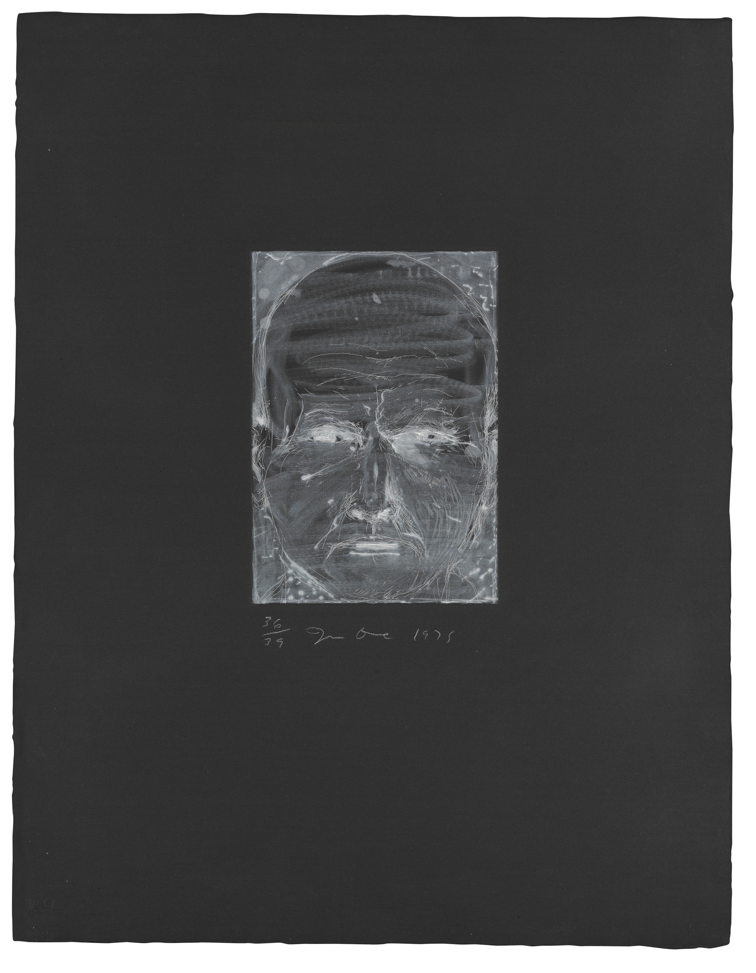 Jim Dine — Автопортрет как негатив