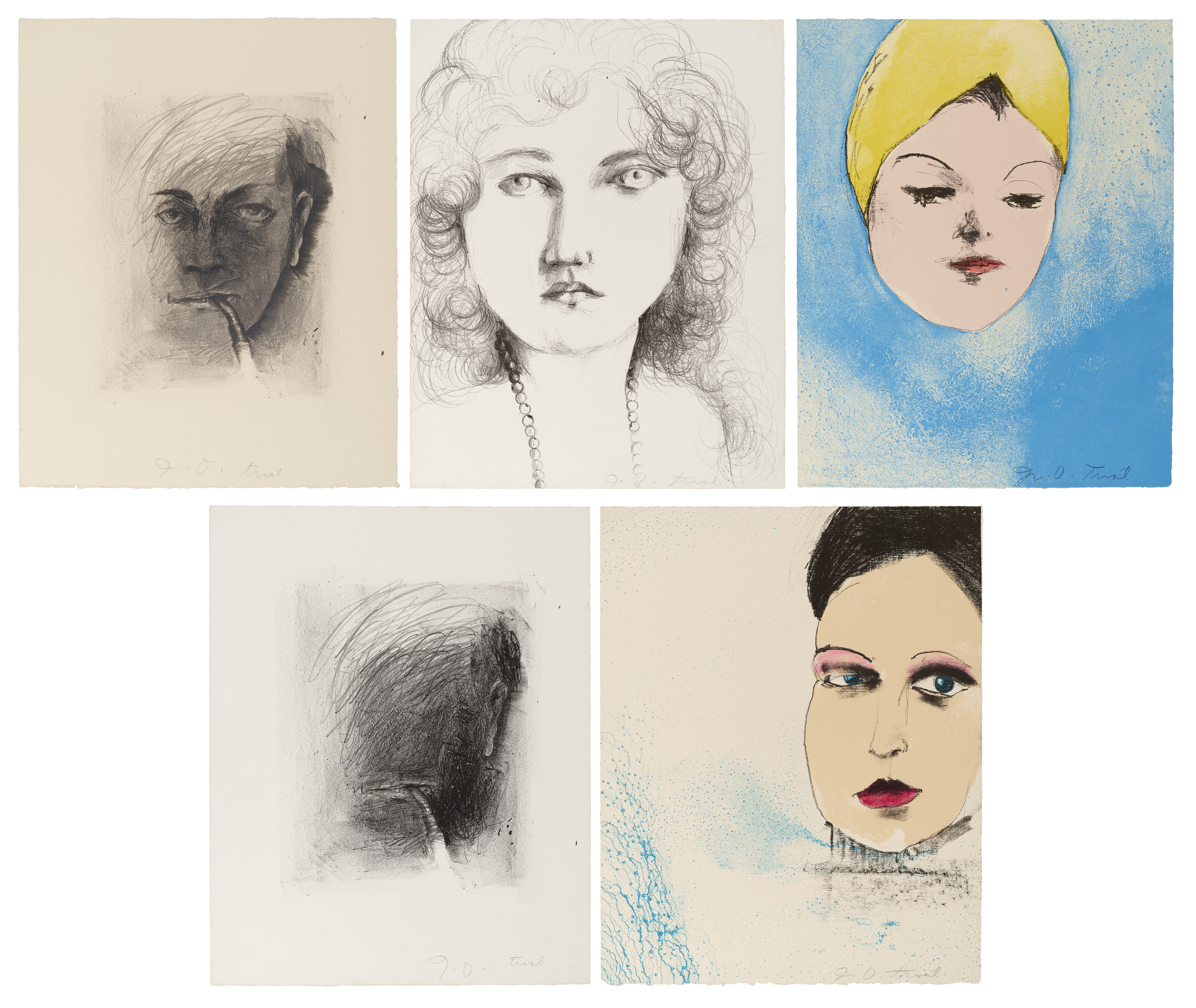 Jim Dine — Этюды к "Знаку четырех" Шерлока Холмса: пять гравюр