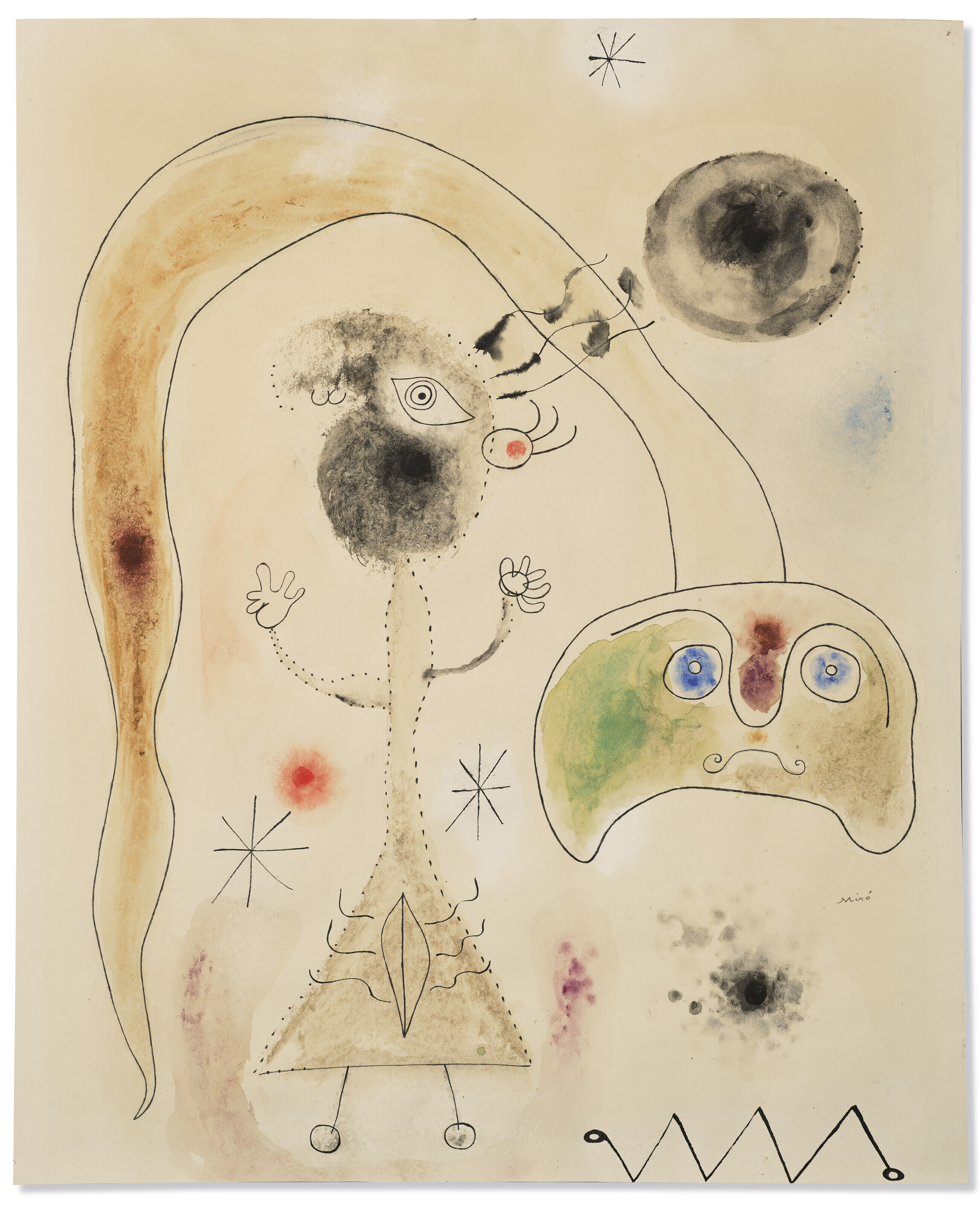 Joan Miró — Женщина, змея, этуаль, изображение 2