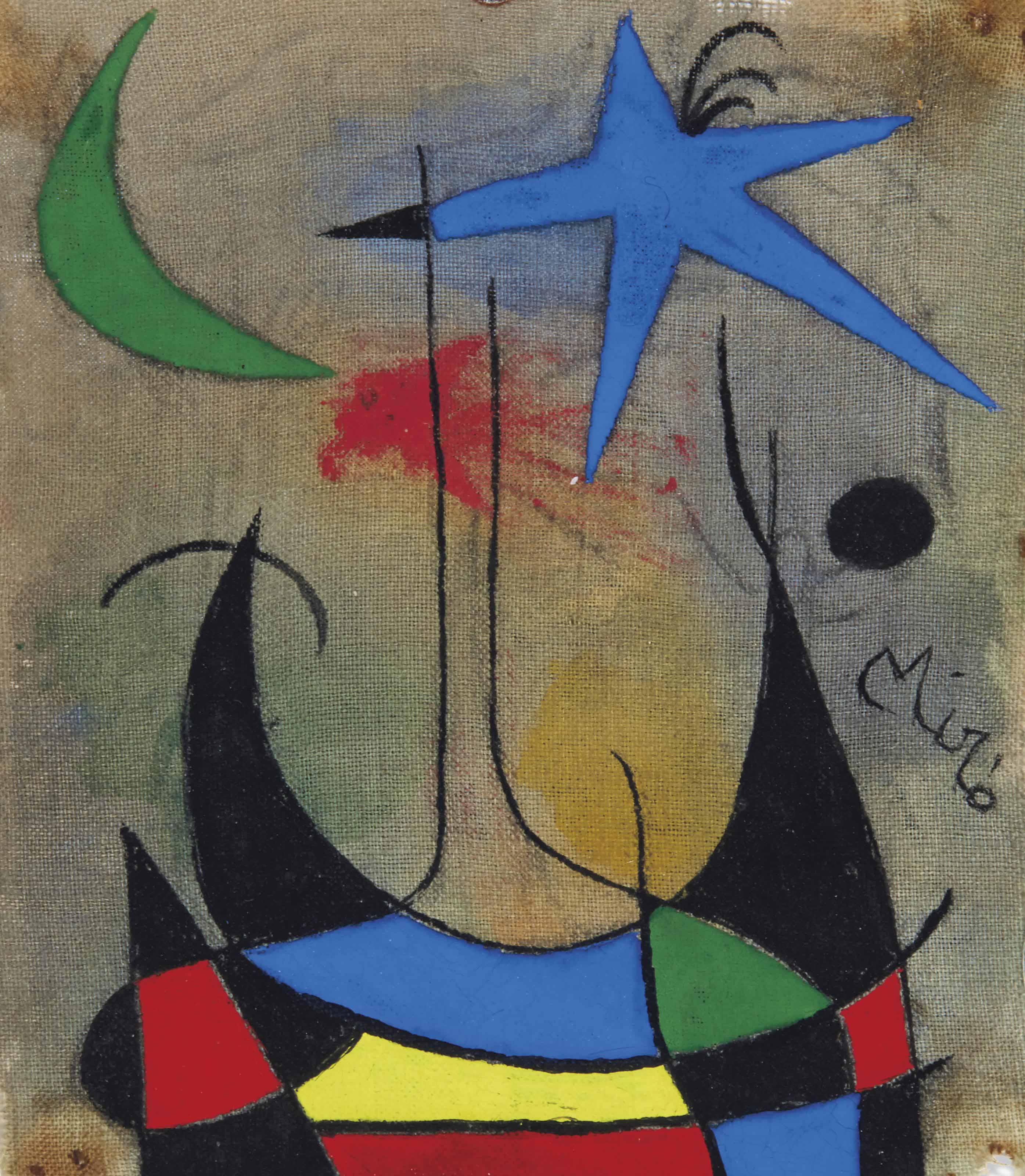 Joan Miró — Влюбленная женщина из филантропа Этуаль, изображение 2